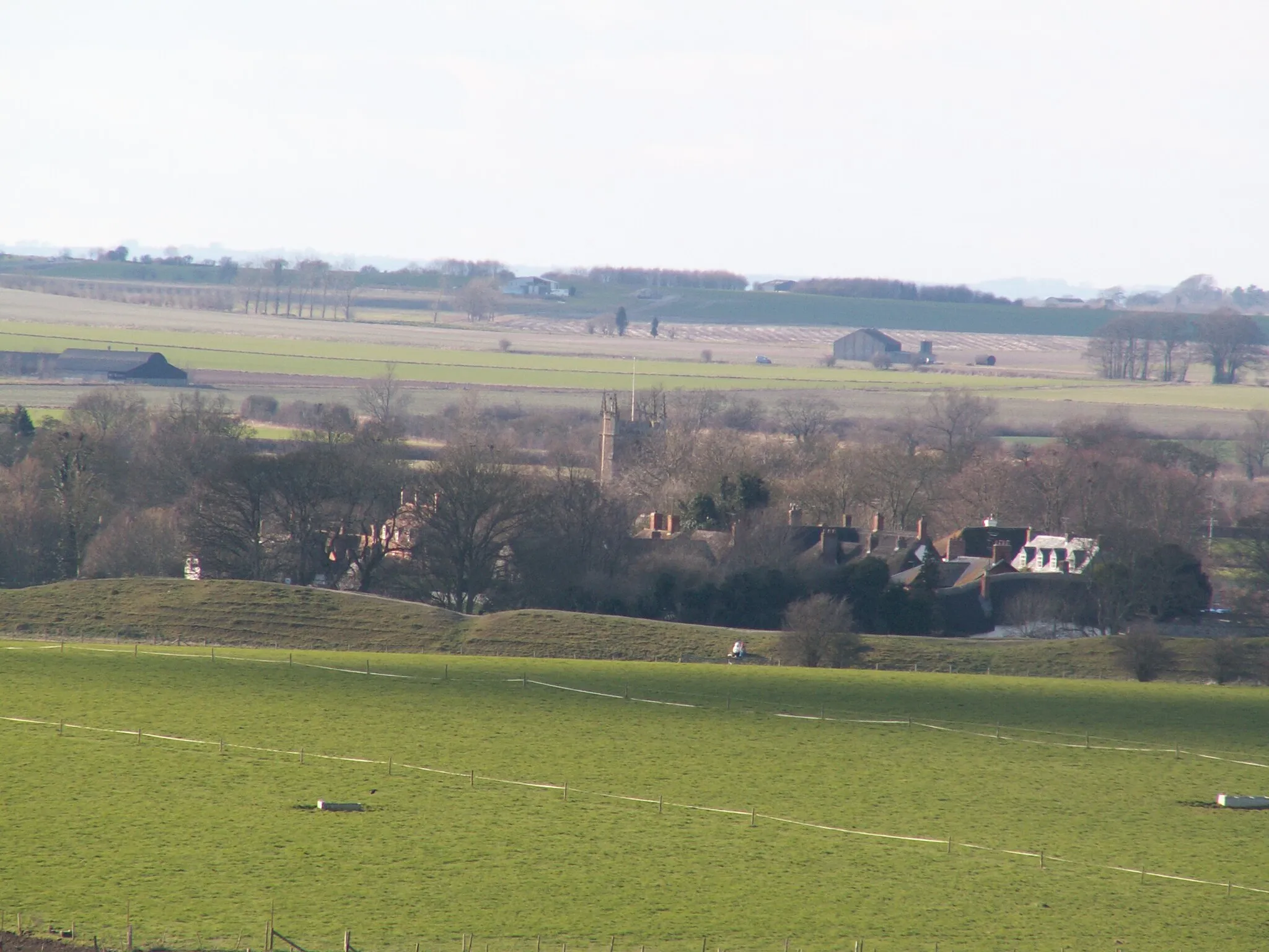 Photo showing: Avebury seen from Windmill Hill, GB, photo by me,