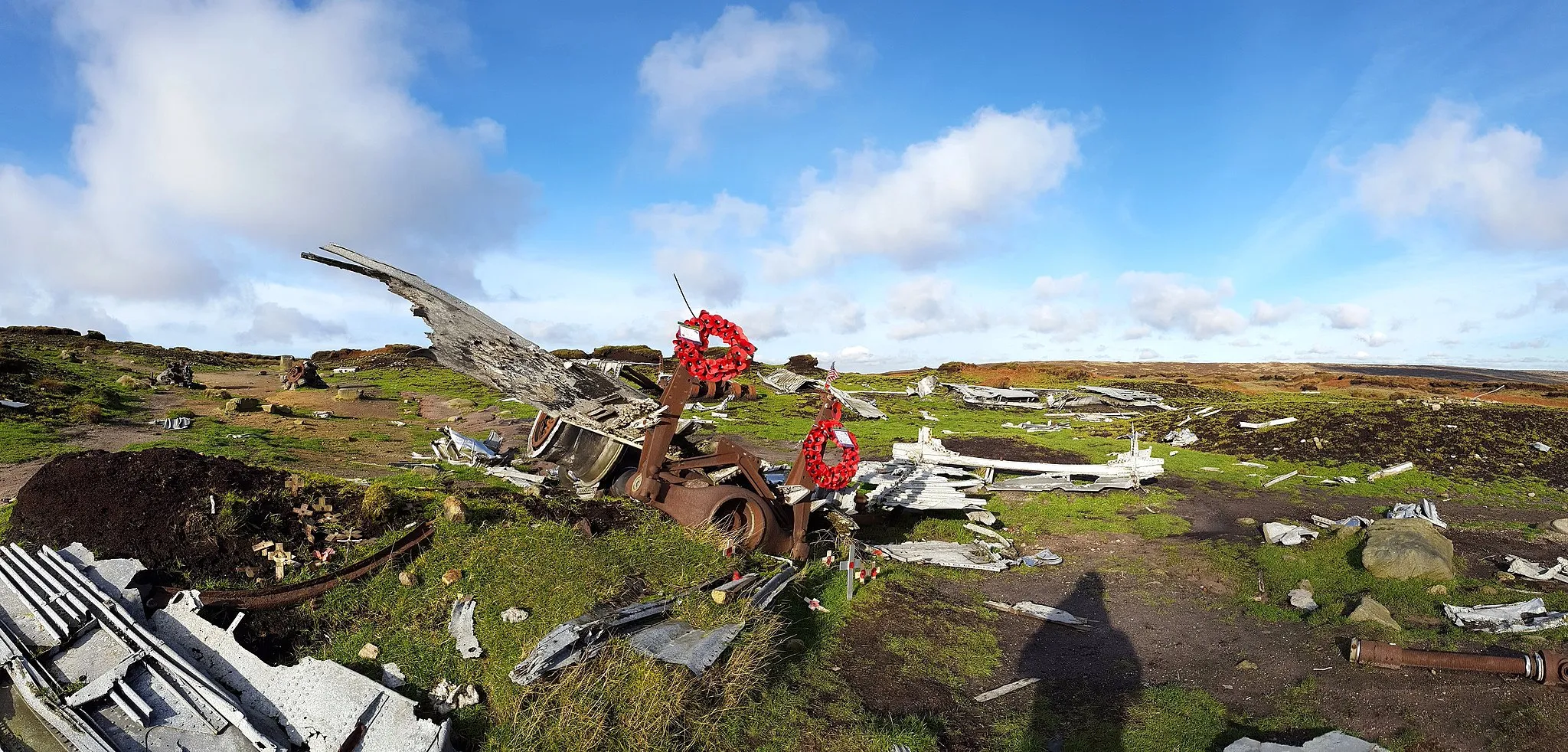 Photo showing: Bleaklow Bomber 1948 Superfortress Crash Site