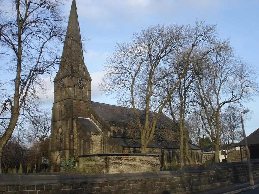 Photo showing: St Paul's parish church, Astley Bridge, Bolton, Greater Manchester, seen from the southwest