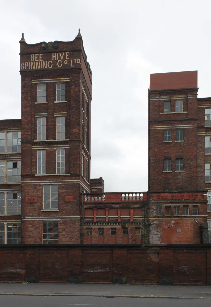 Photo showing: Bee Hive Mills (detail)