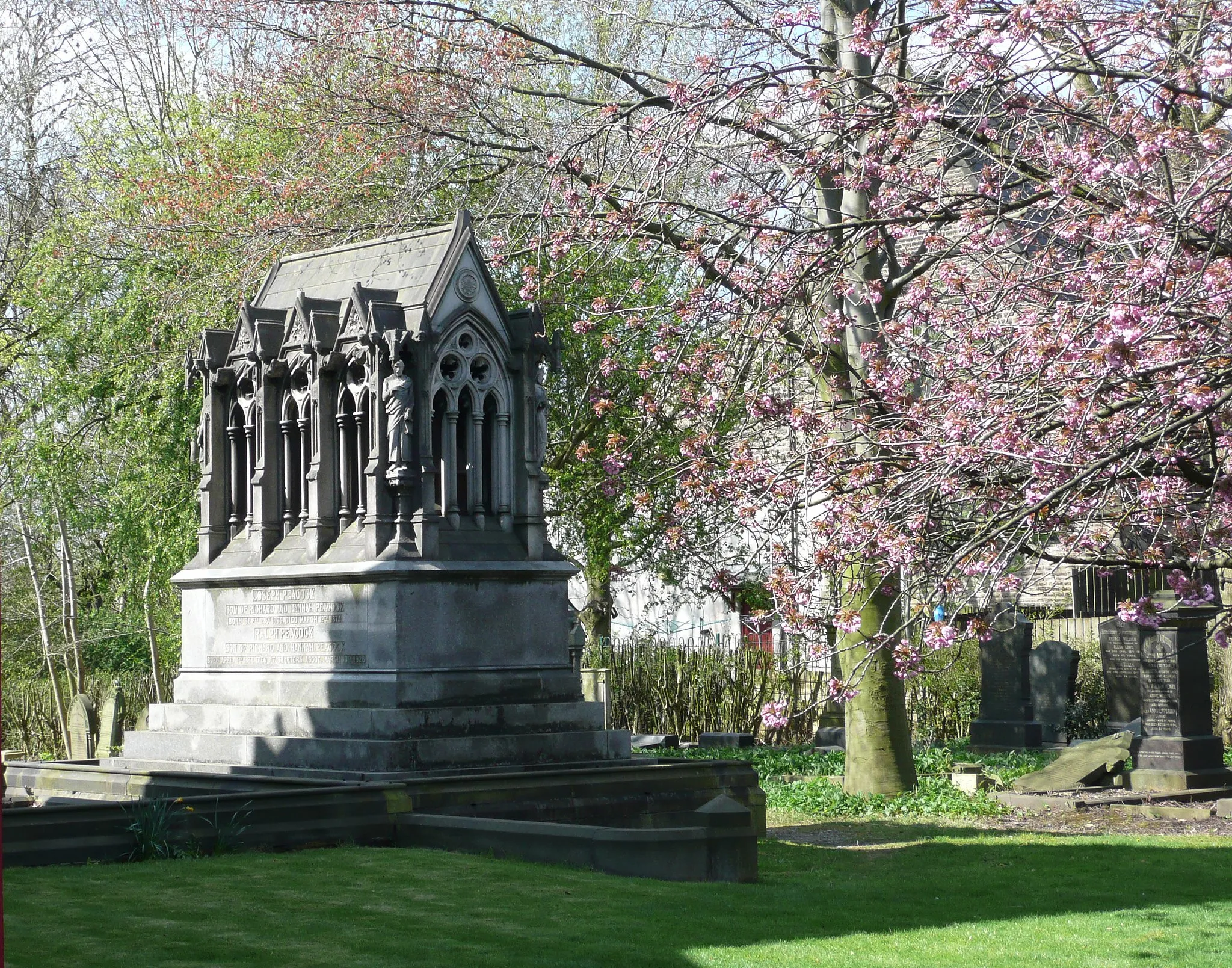 Photo showing: Peacock Family Memorial, Brookfield Unitarian Church, Gorton, Manchester