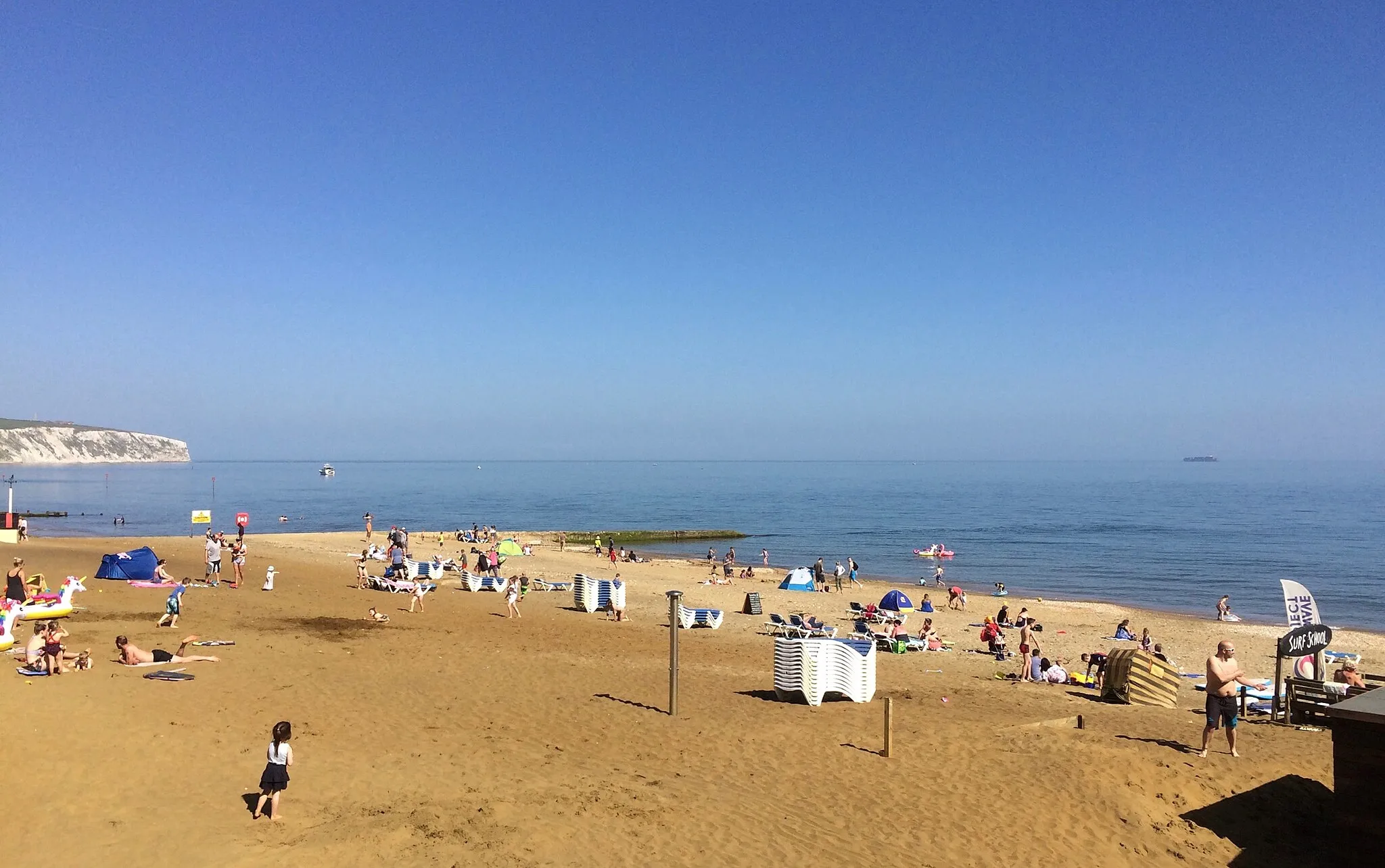 Photo showing: The town is known for its safe, sandy beaches.