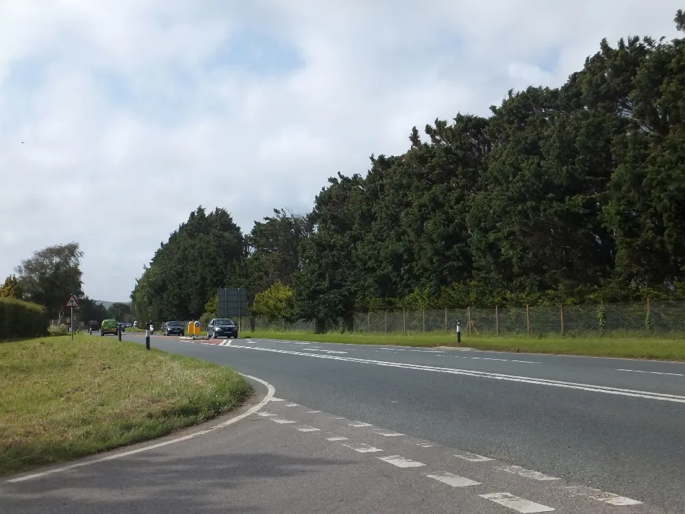 Photo showing: A3056 at Fighting Cocks Cross