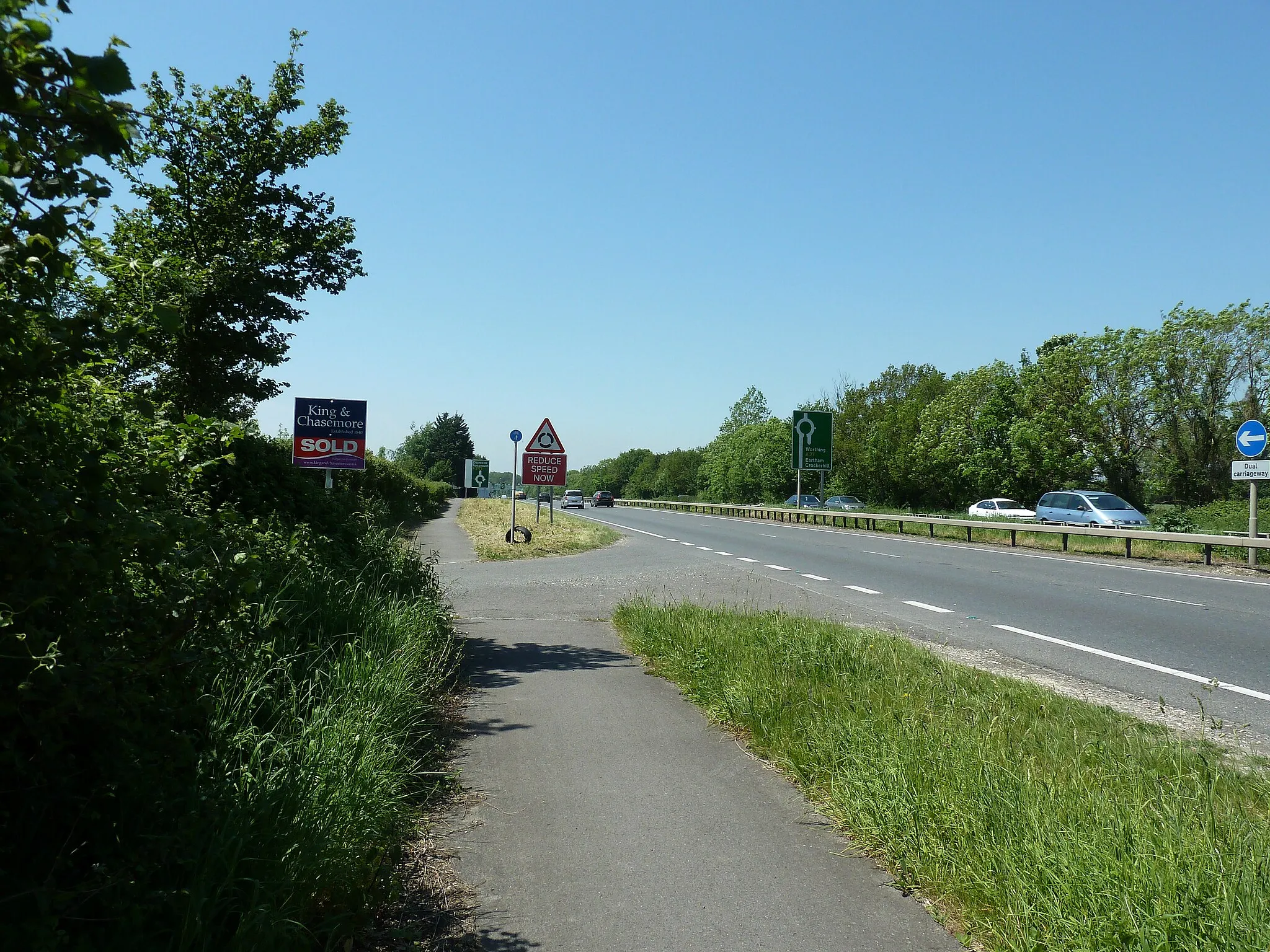 Photo showing: A 27 west bound to Chichester