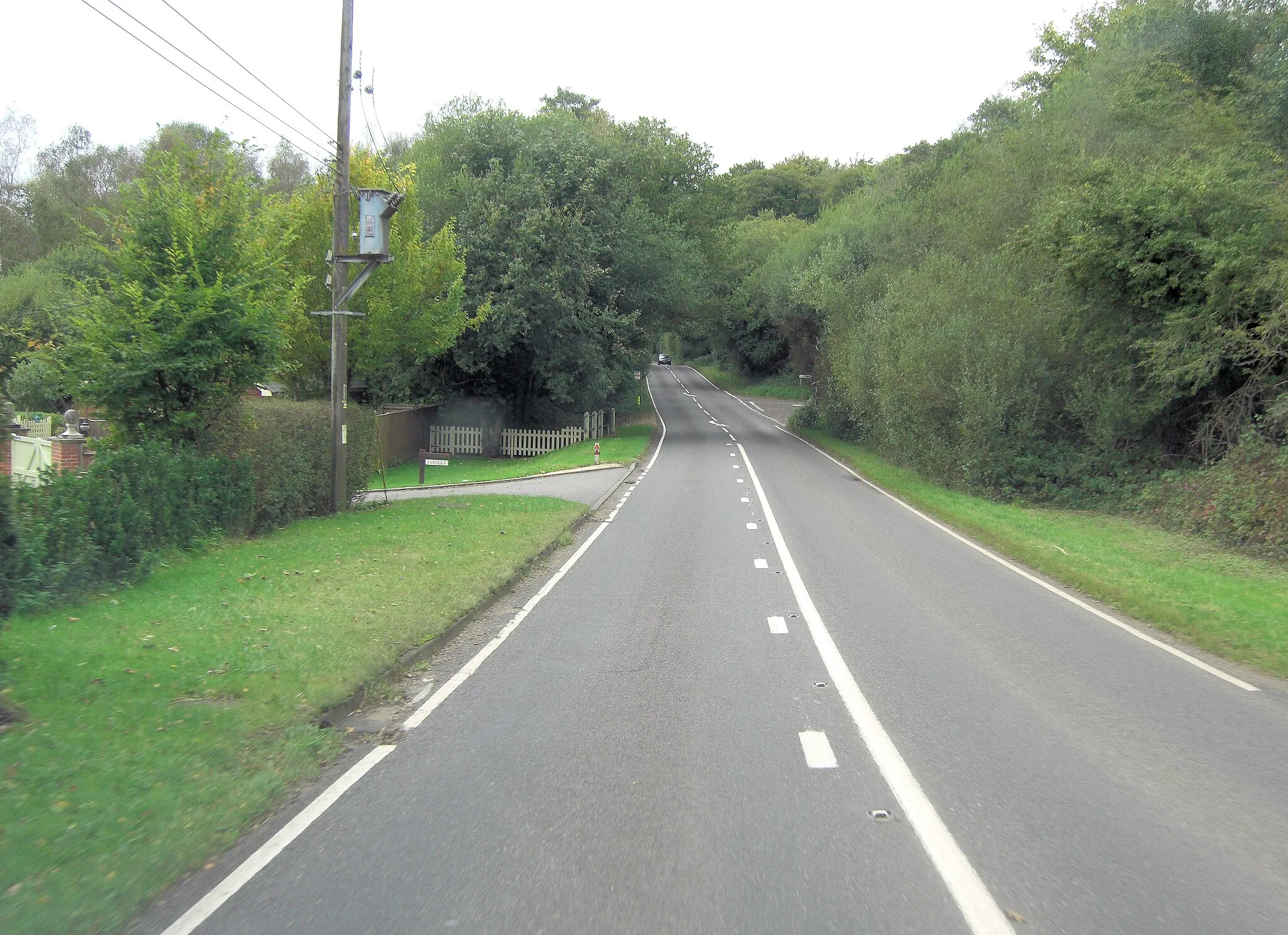 Photo showing: A27 approaches junction with Newtown Road
