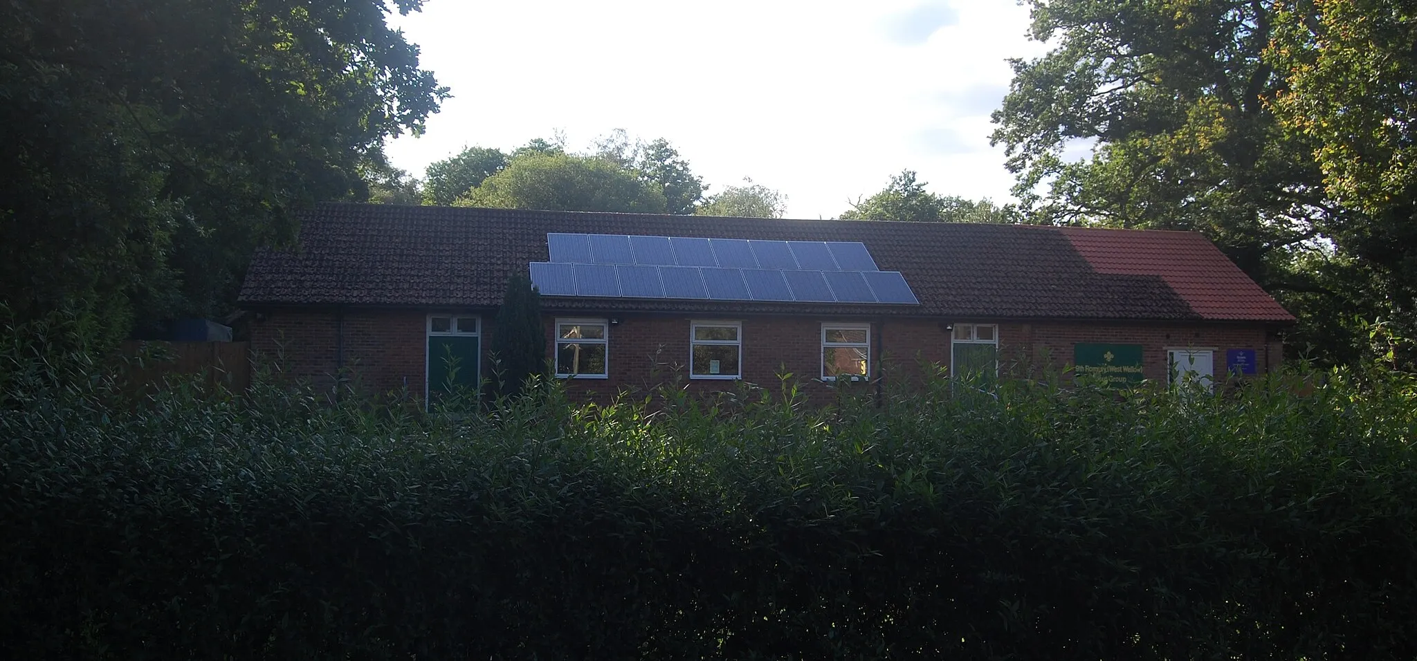 Photo showing: 9th Romsey (West Wellow) Scout Headquarters, Canada Road, Canada Common, near West Wellow, Borough of Test Valley, Hampshire, England.