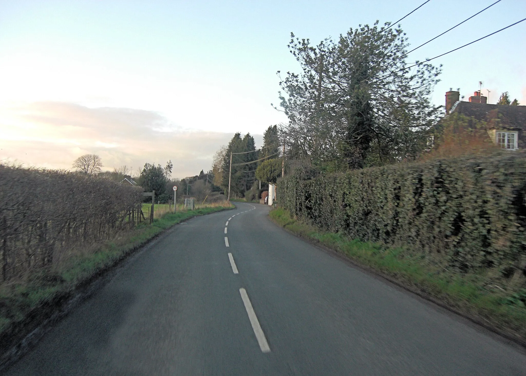 Photo showing: B3048 east of Derrydown Farm