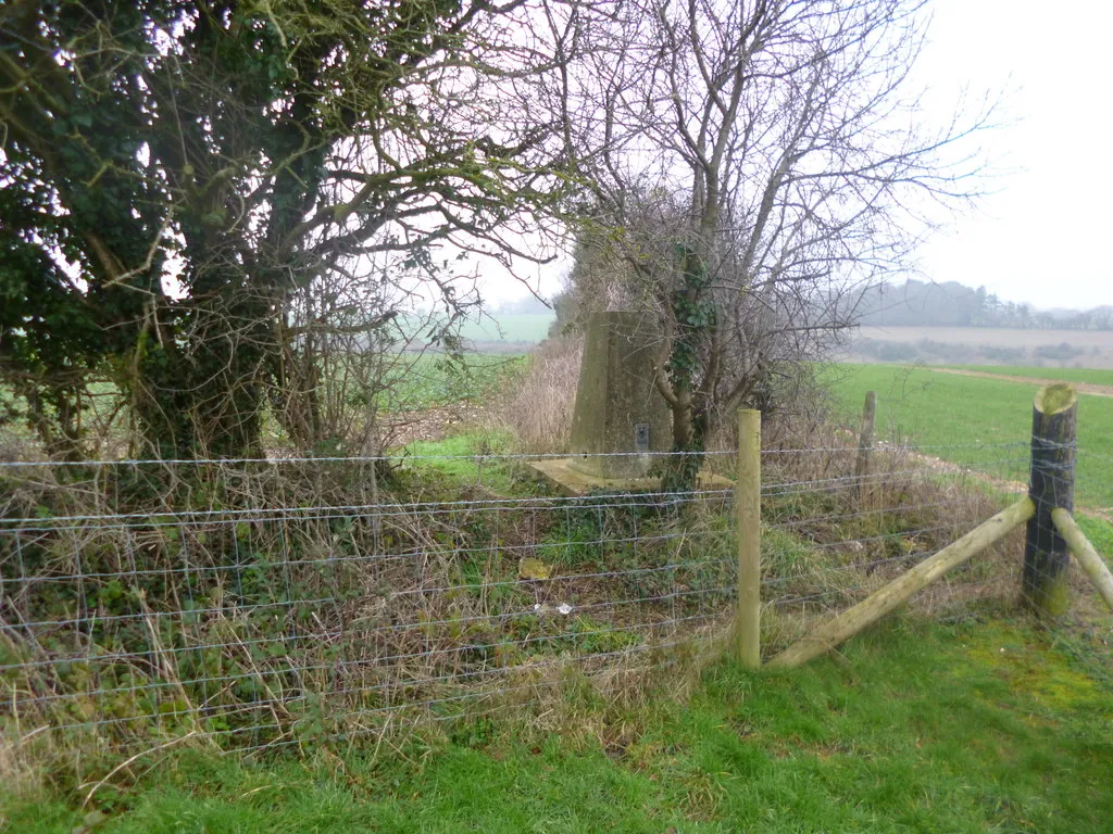 Photo showing: Barford Down, trig point