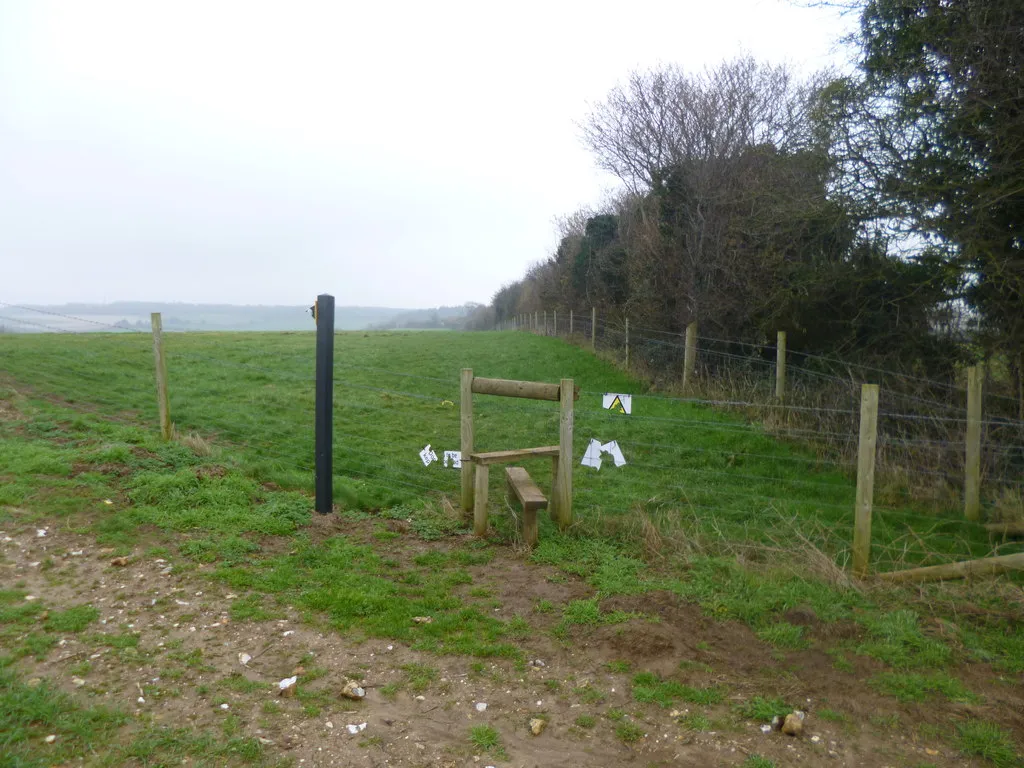 Photo showing: Barford Down, stile