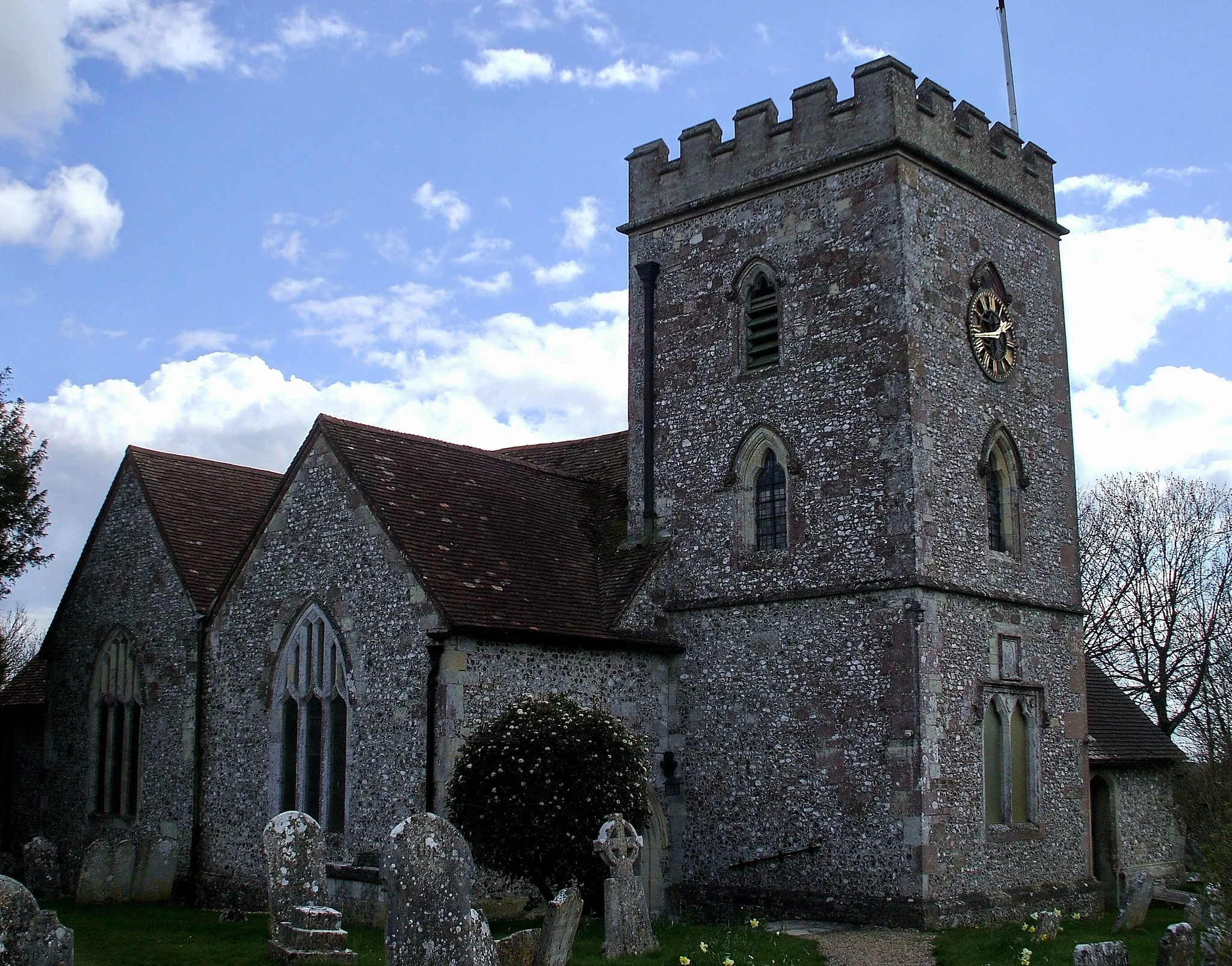 Photo showing: St Andrew's Church, Owslebury, Hampshire, UK