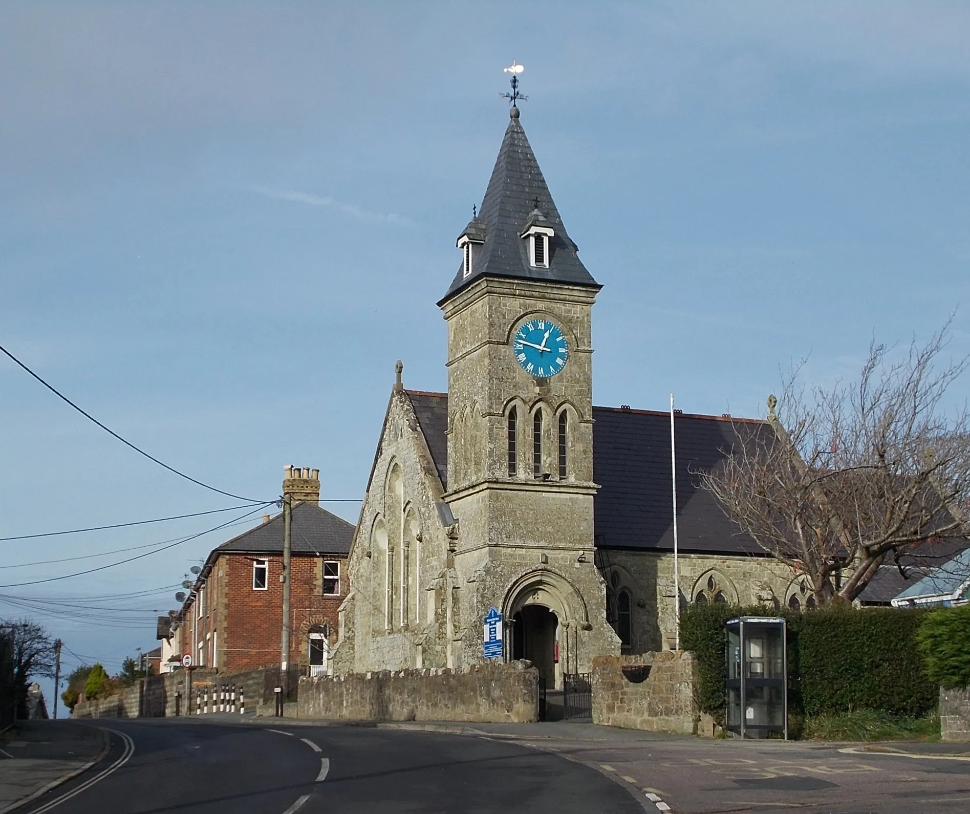 Photo showing: St John's Church, Wroxall, Isle of Wight, UK