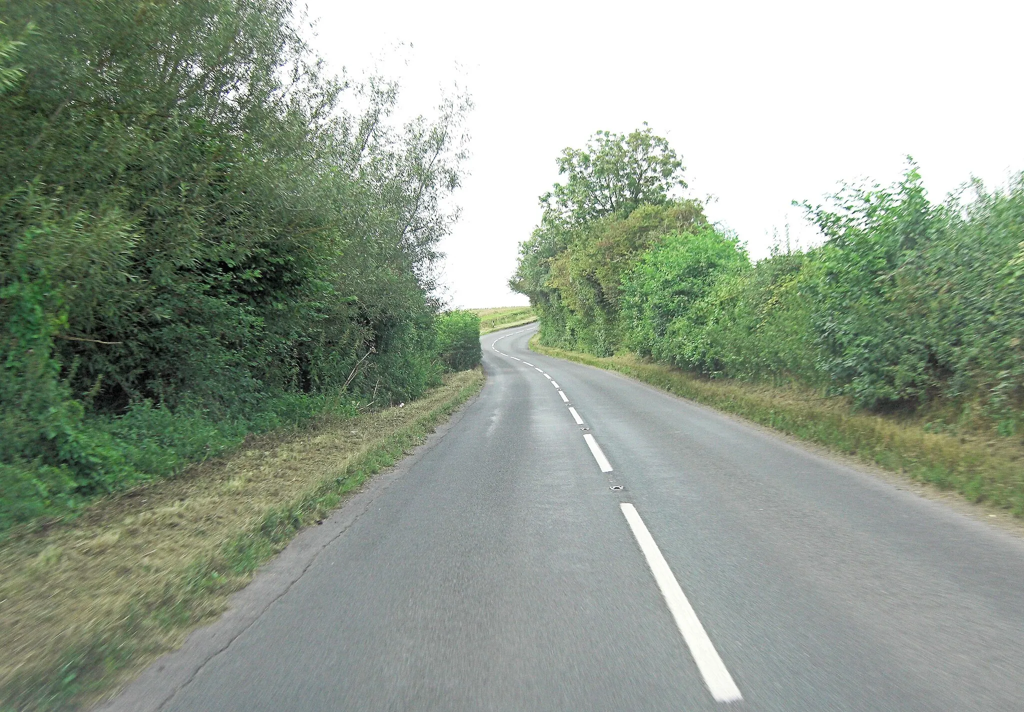 Photo showing: A3057 climbs out of Wallis Bottom