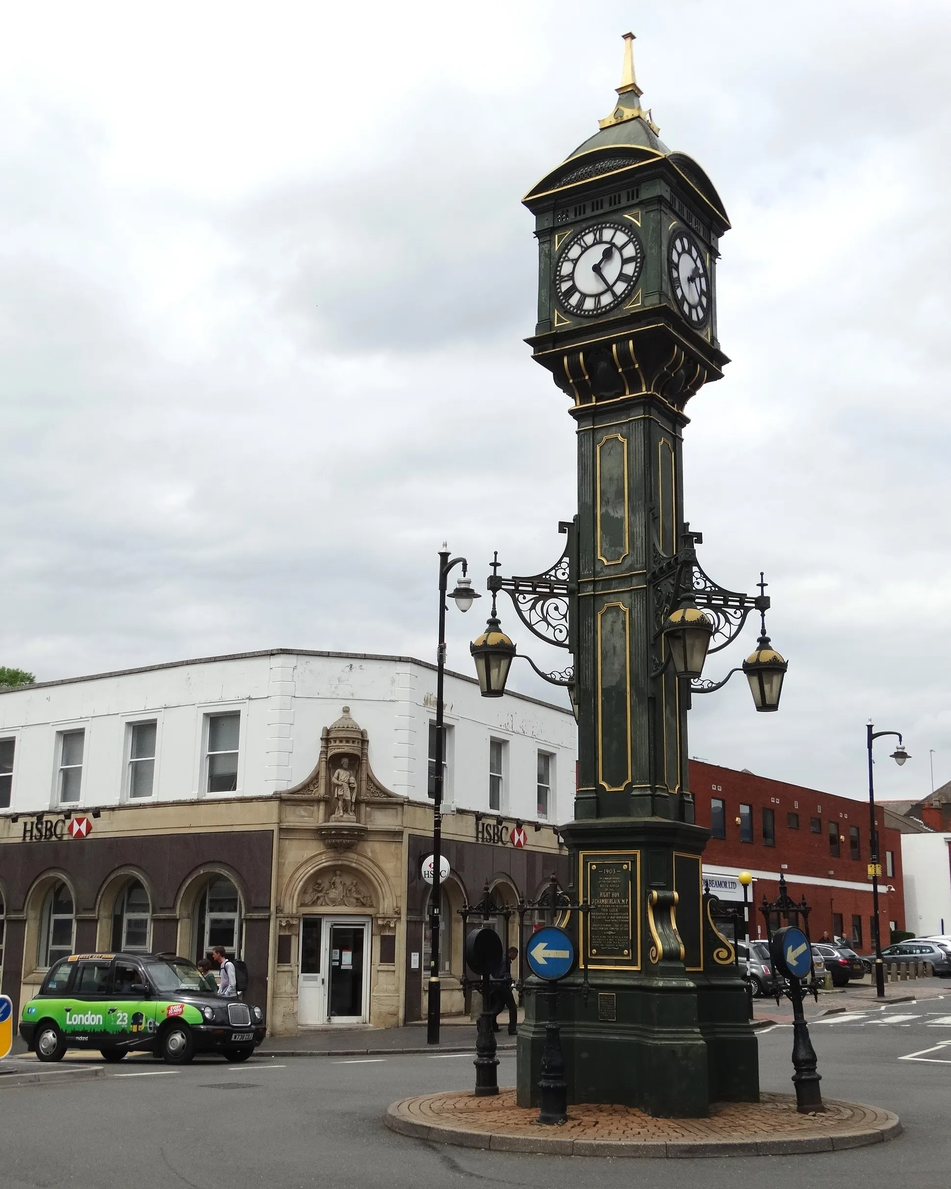 Photo showing: Chamberlain Clock, Jewellery Quarter, Birmingham