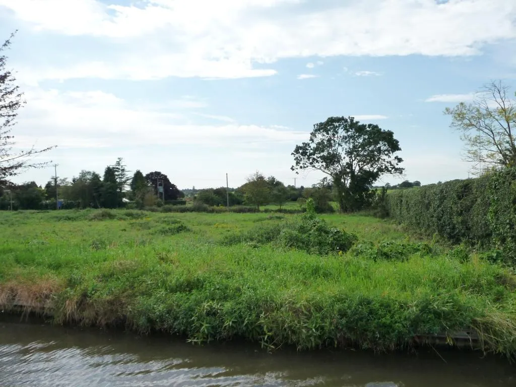 Photo showing: Farmland on the west side of the canal