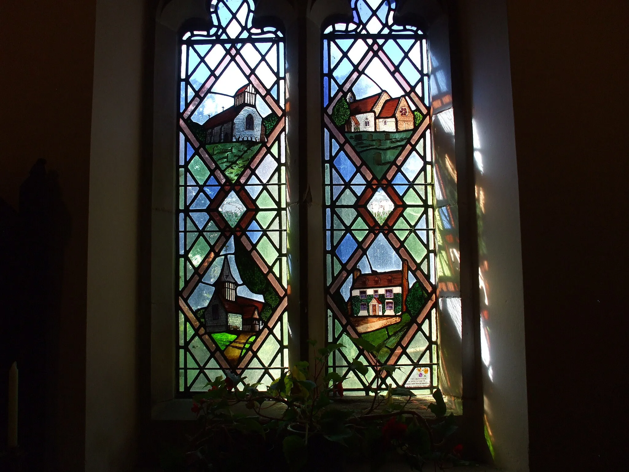Photo showing: Oldberrow_Warwickshire St_Marys__West_Window_