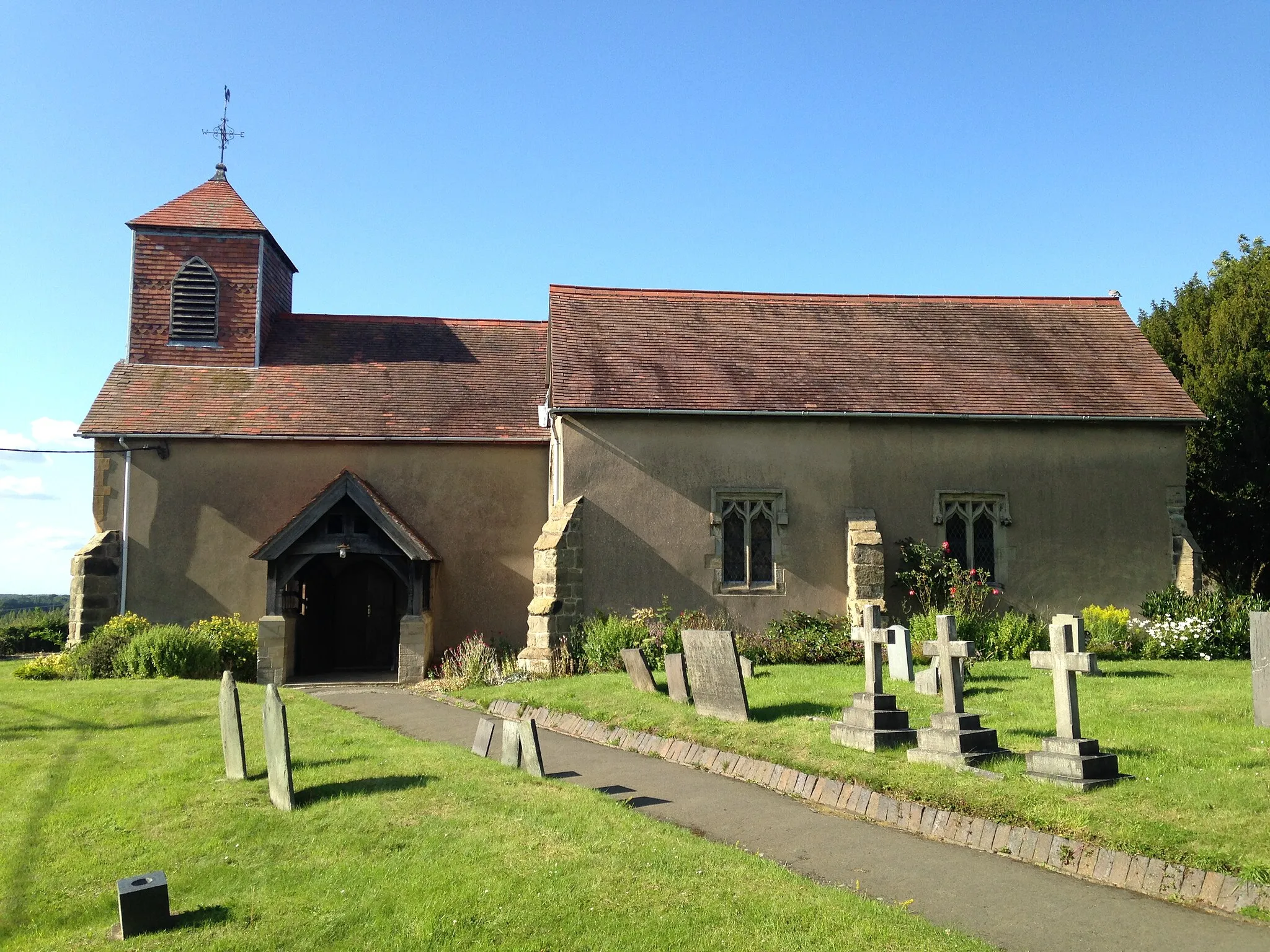 Photo showing: St James the Greater parish church, Dadlington, Leicestershire, seen from the south