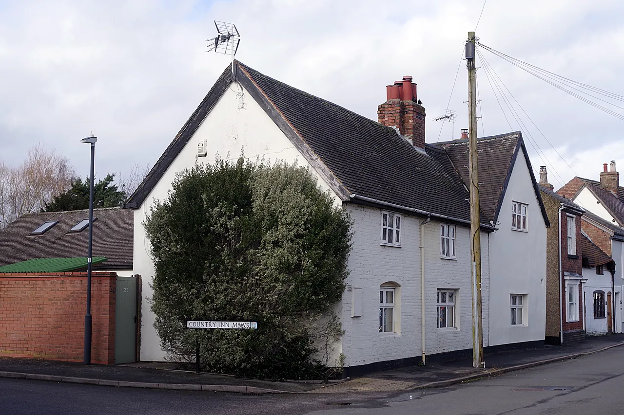 Photo showing: A house which was formally the Country Inn is located on main Street in the village of Long Lawford, Warwickshire, England.