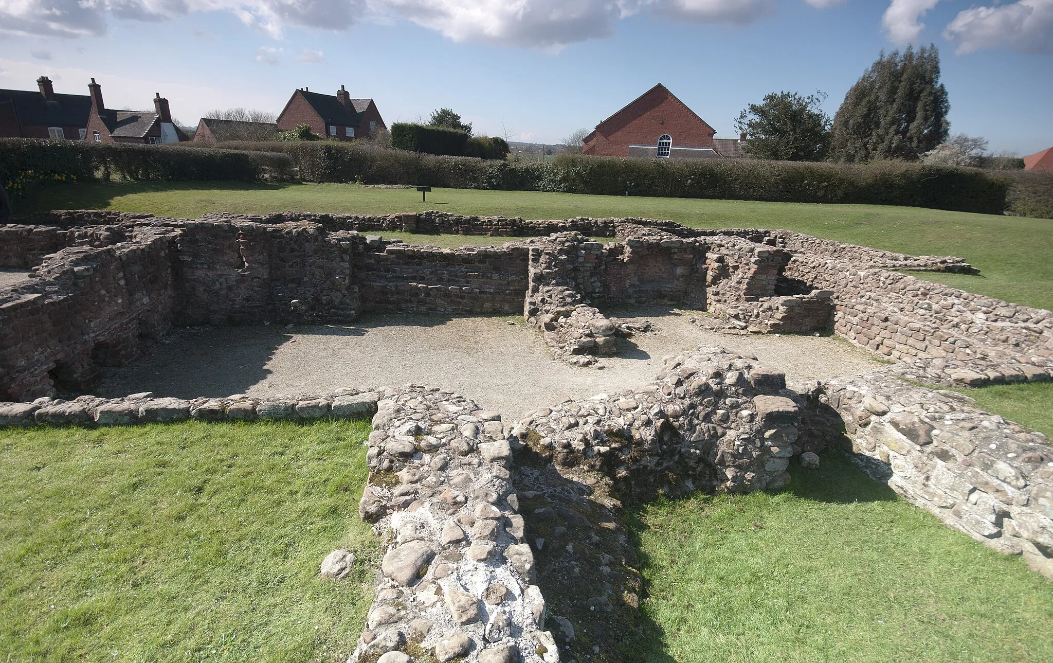 Photo showing: Remains of the roman bath house at Letocetum, Wall, Staffordshire, England.