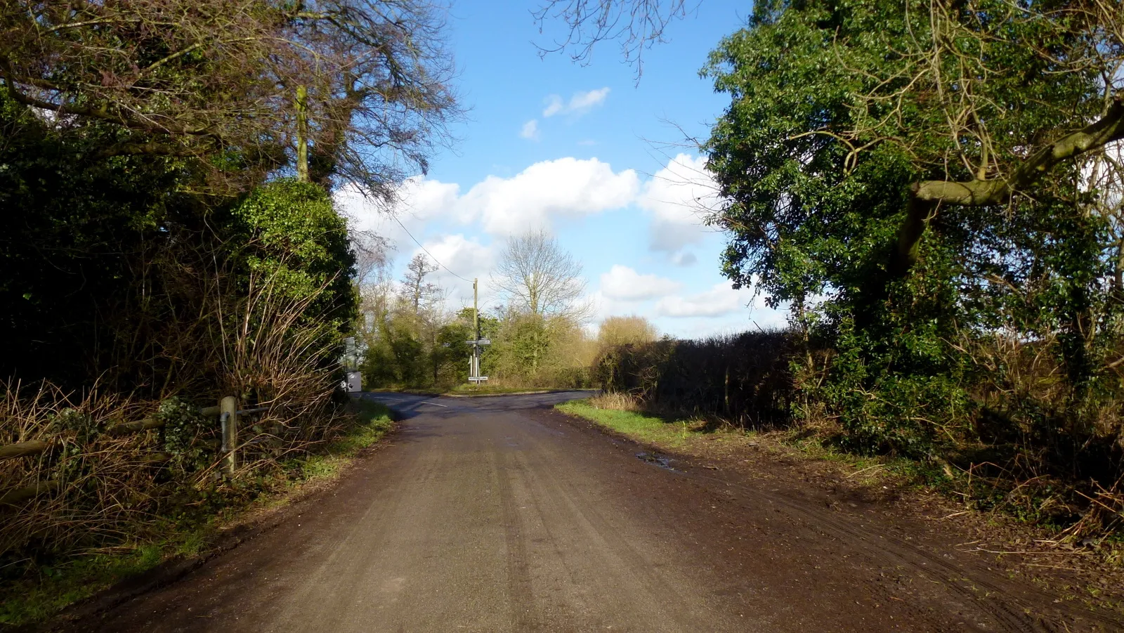 Photo showing: Approaching Maxstoke Lane T junction