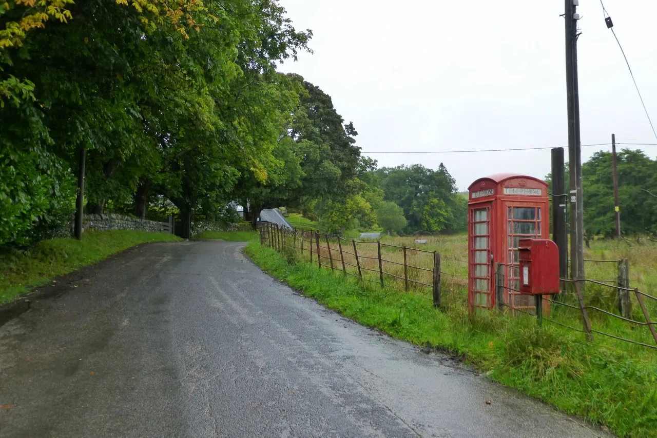 Photo showing: Telephone and post boxes