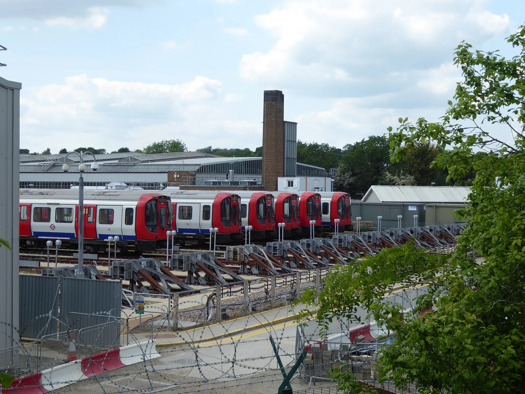 Photo showing: Upminster District line depot