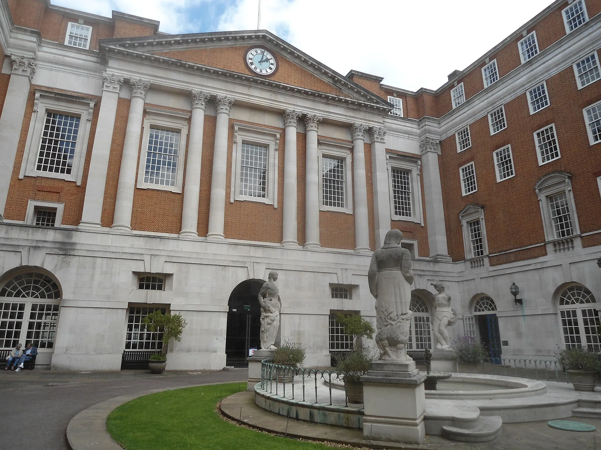 Photo showing: The War Memorial by James Woodford at the British Medical Association House, Tavistock Square, London