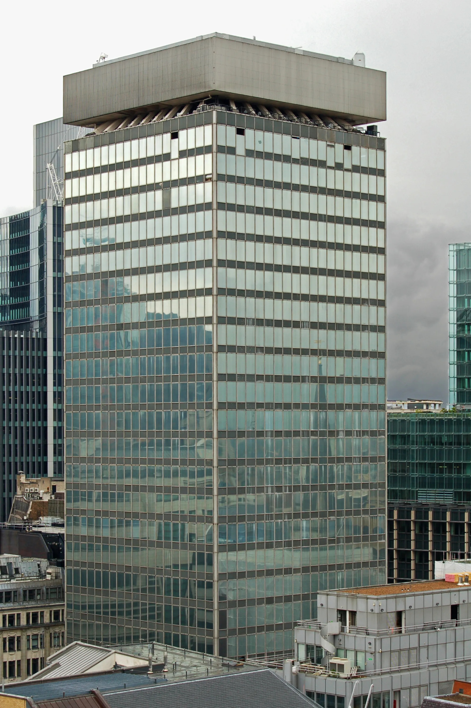 Photo showing: 20 Fenchurch Street seen from the Monument to the Great Fire of London.  Photograph by Artybrad.