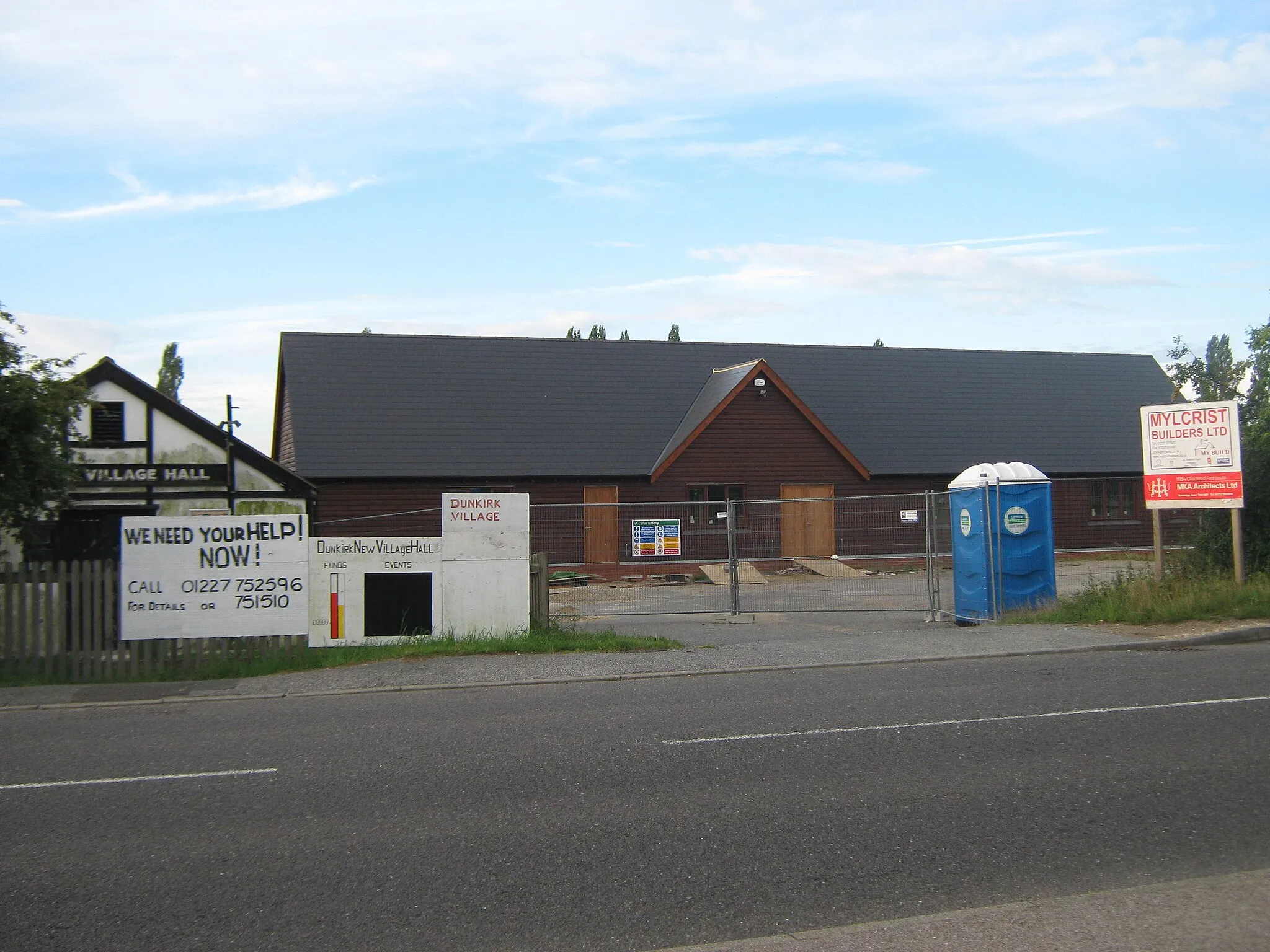 Photo showing: Building Dunkirk's New Village Hall