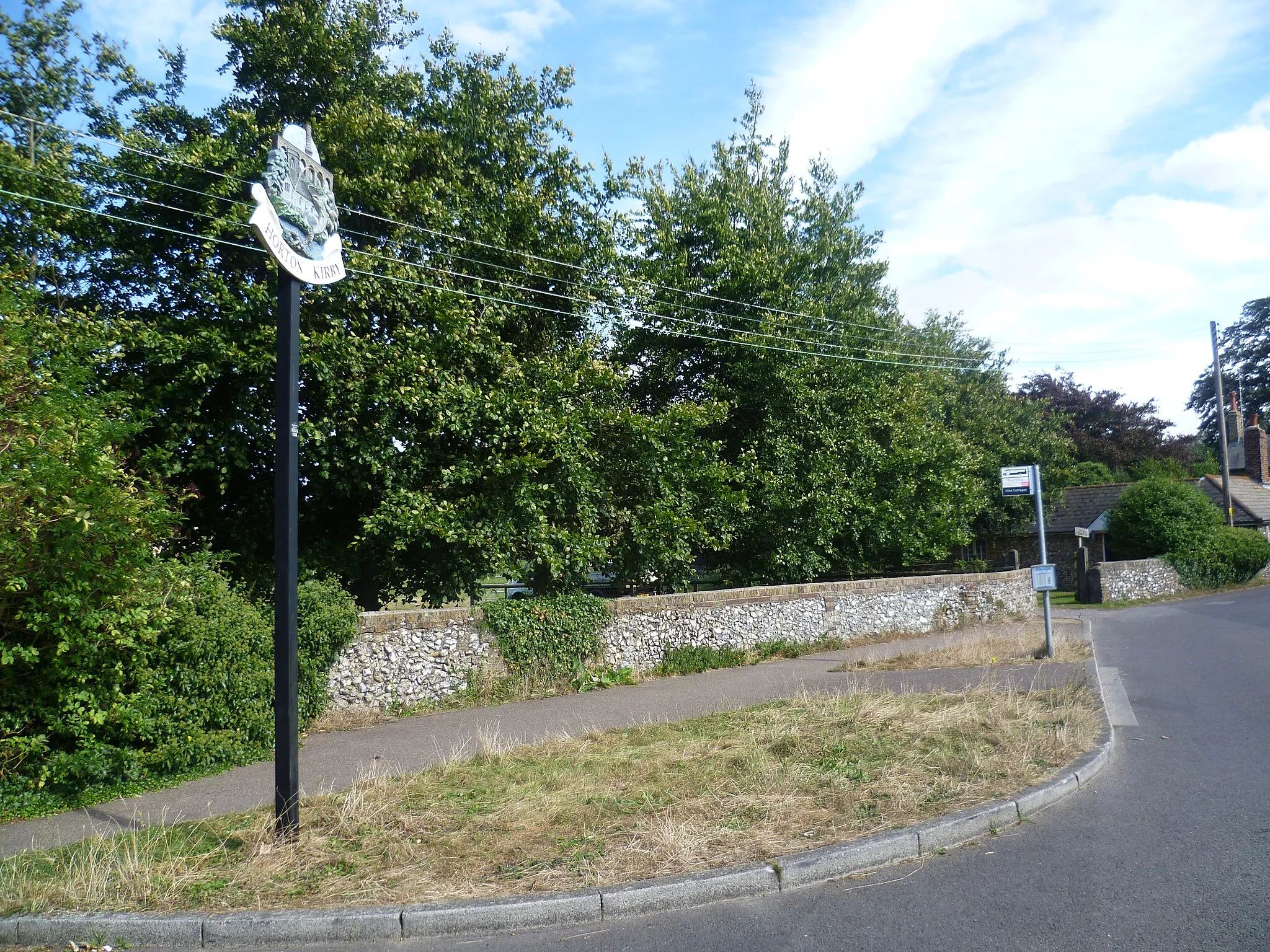 Photo showing: Horton Kirby village sign in The Street