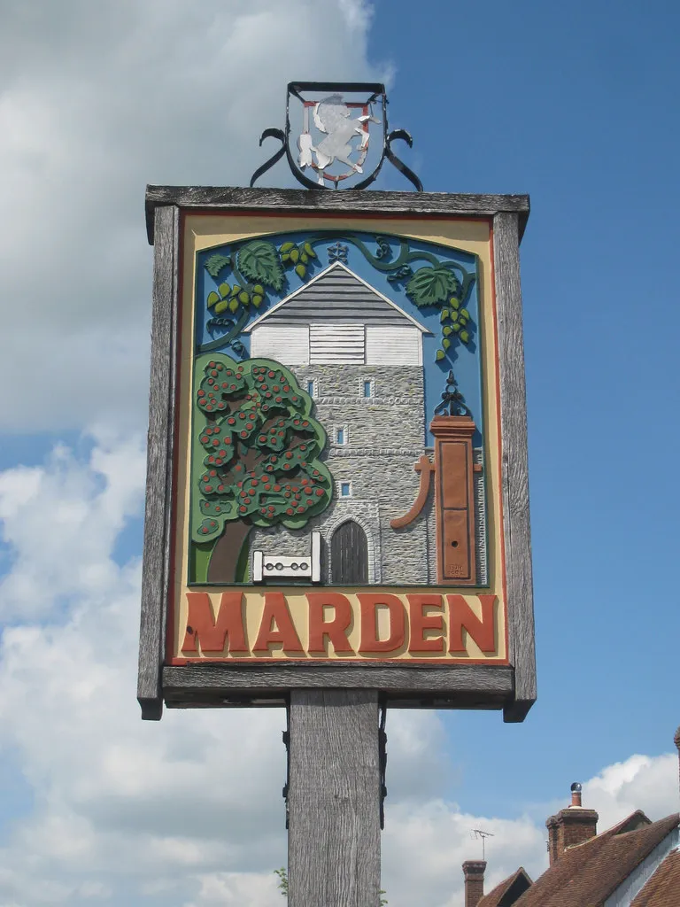Photo showing: Marden Village Sign