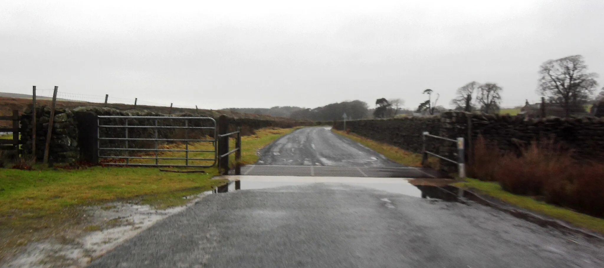 Photo showing: Cattle Grid near Marshaw