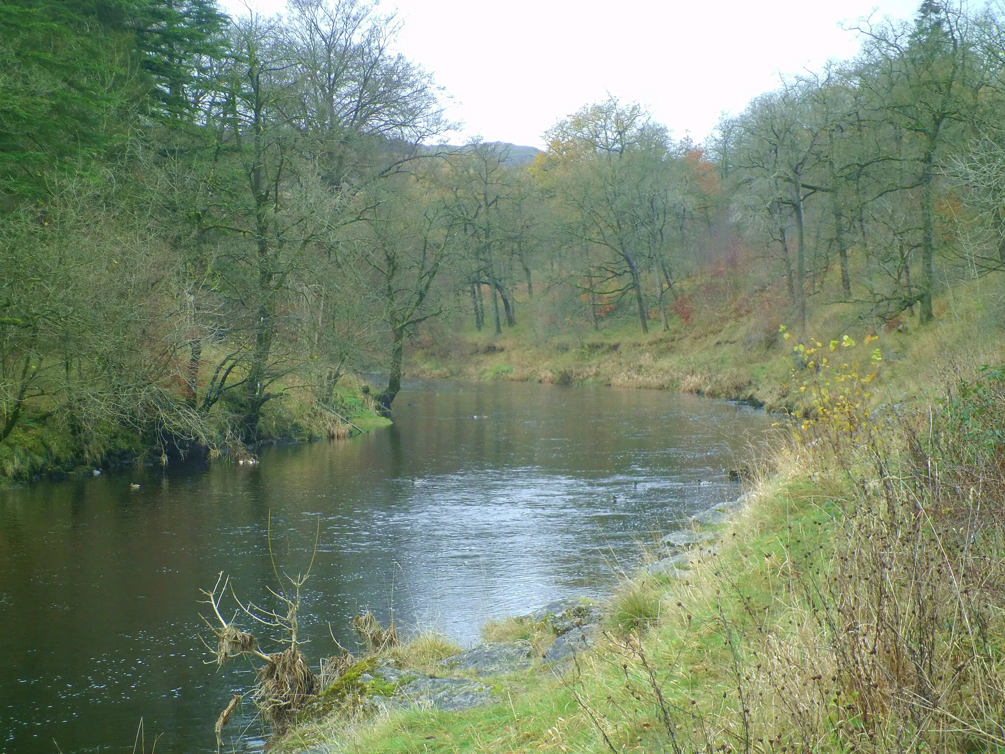 Photo showing: A bend in the Wharfe