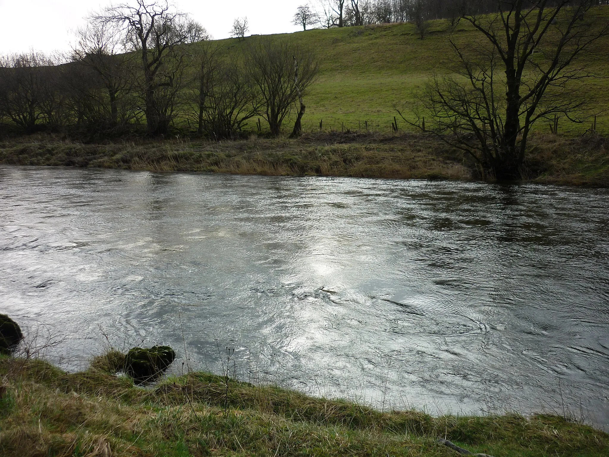 Photo showing: A turbulent River Wharfe