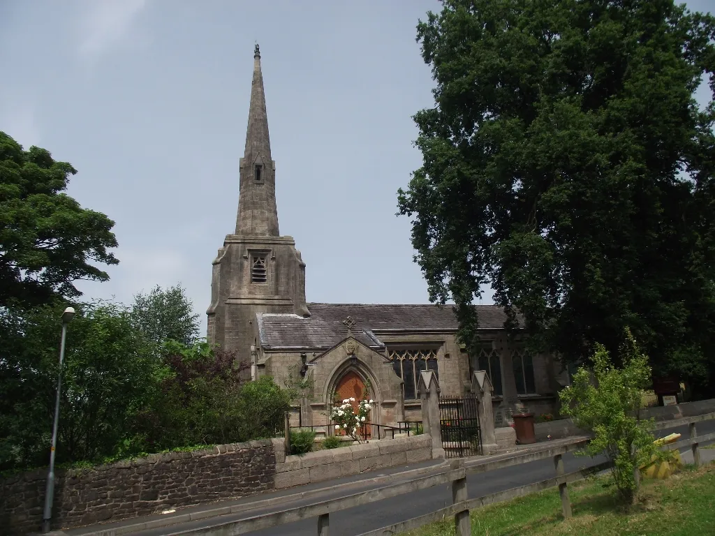 Photo showing: Immanuel parish church, Feniscowles, Lancashire, seen from the south