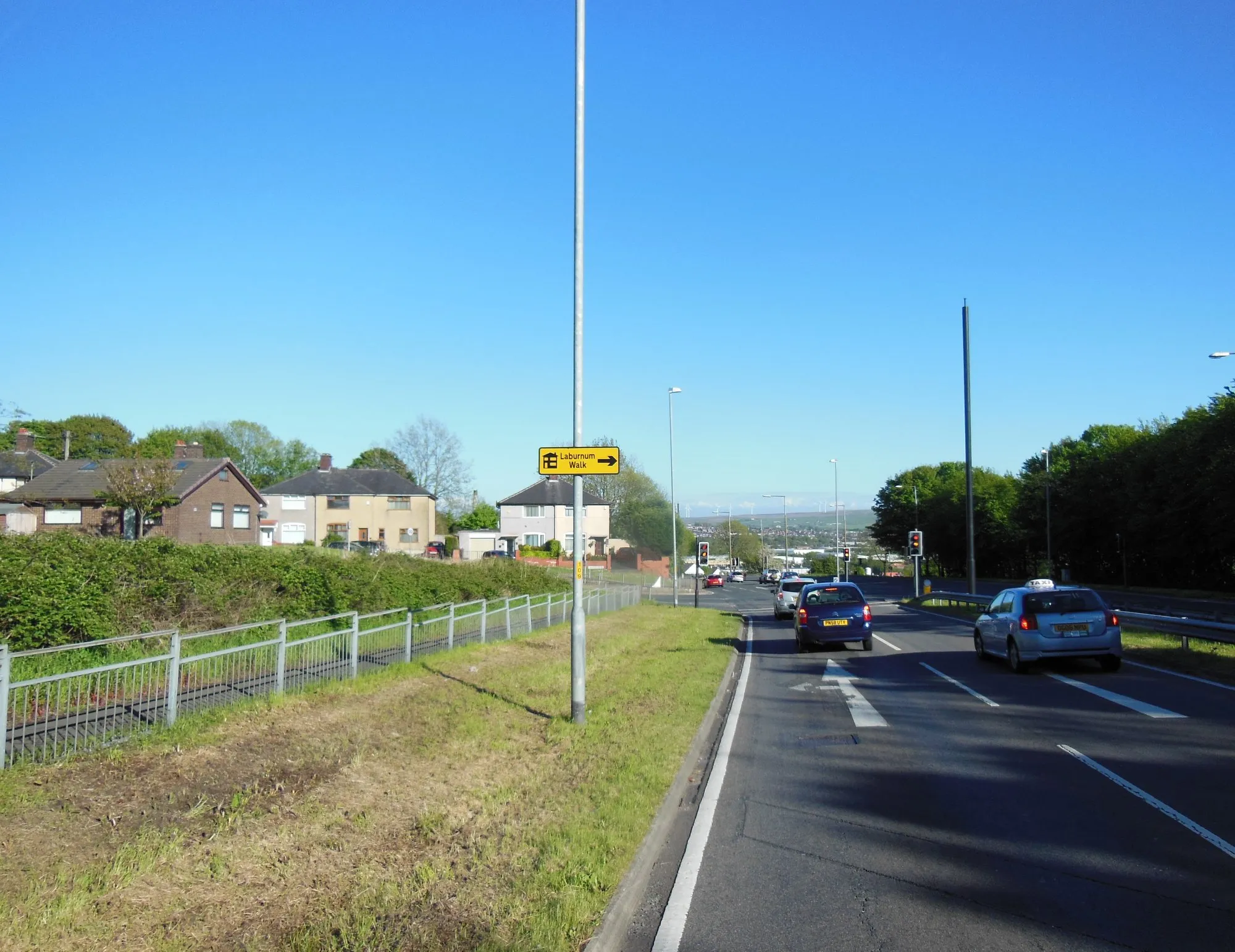 Photo showing: Brownhill Drive towards junction 6, M65