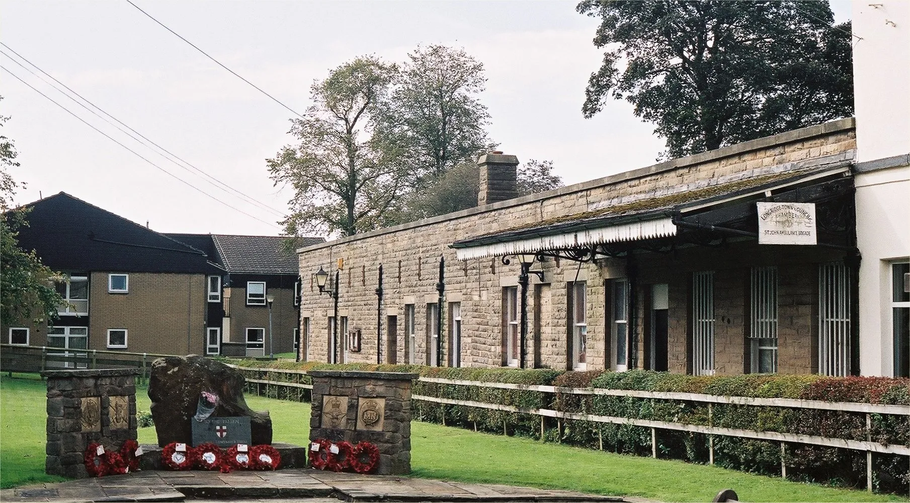 Photo showing: The remains of Longridge railway station, Lancashire, England, which closed to passengers in 1930 and to all traffic in 1967.