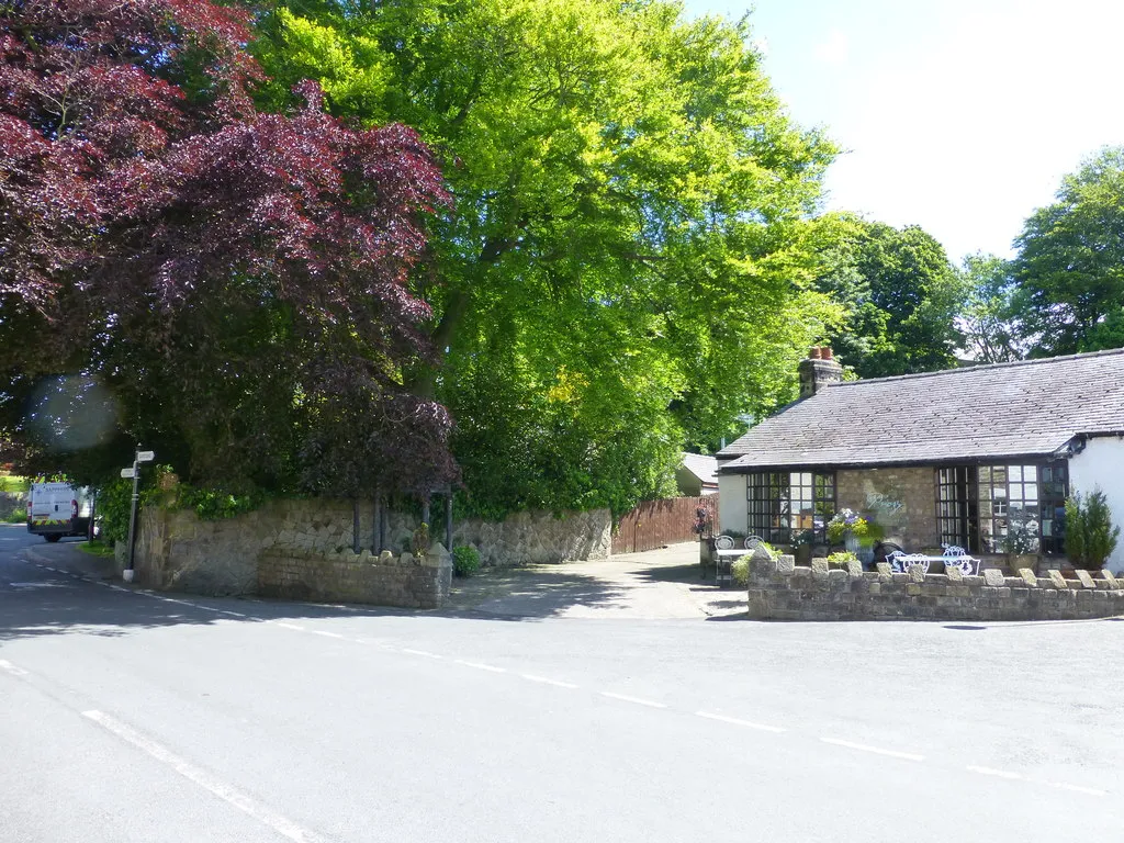 Photo showing: Street scene in The Square in Scorton