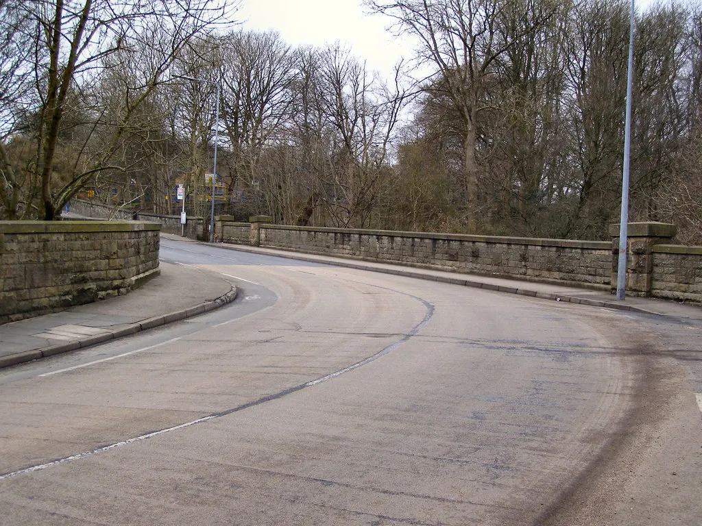 Photo showing: Lever Bridge Where the B6209, Radcliffe Road, crosses the River Croal.