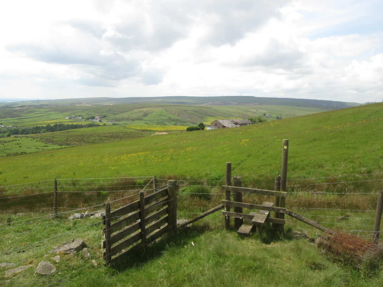 Photo showing: Path towards Green Brow