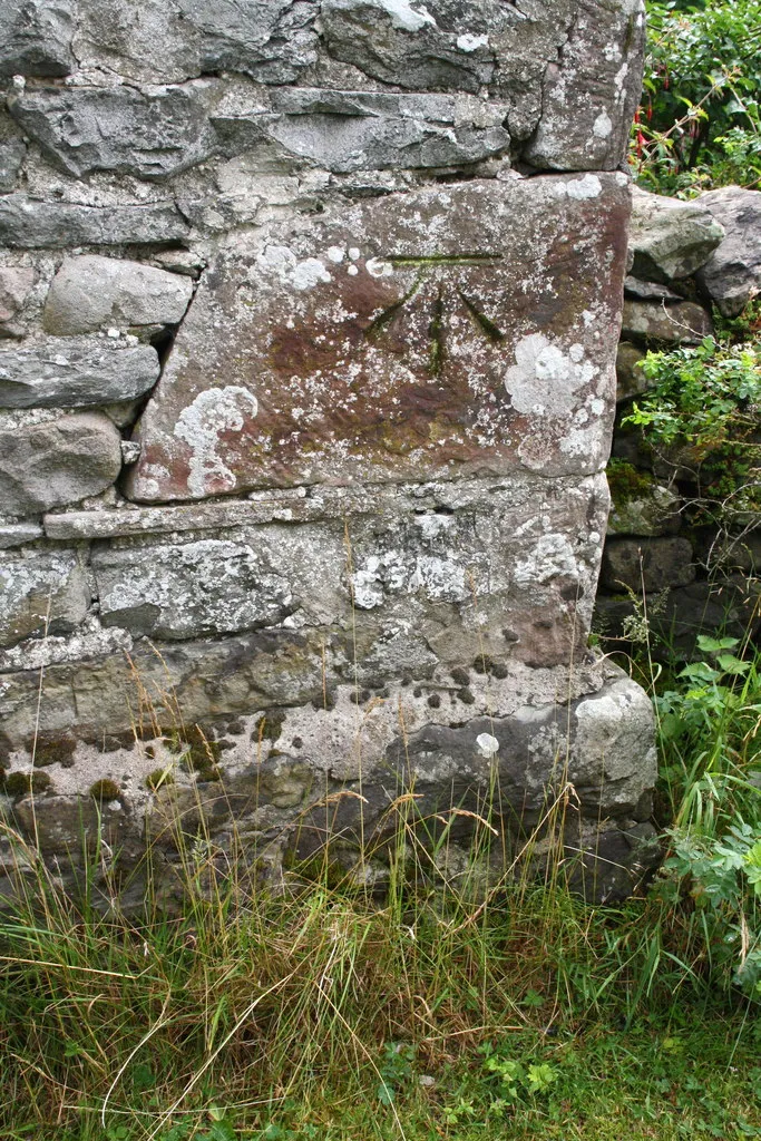 Photo showing: Benchmark on 'Briery Garth'