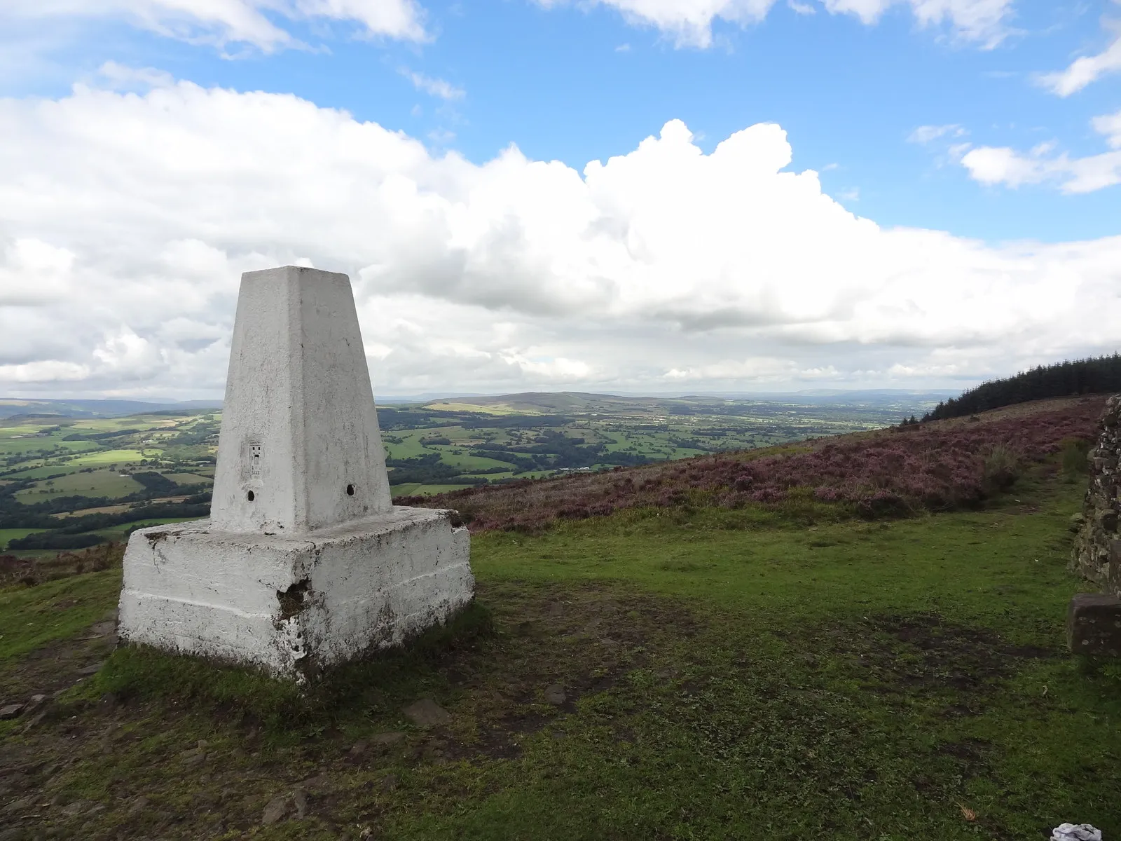Photo showing: Trig point on Spire Hill