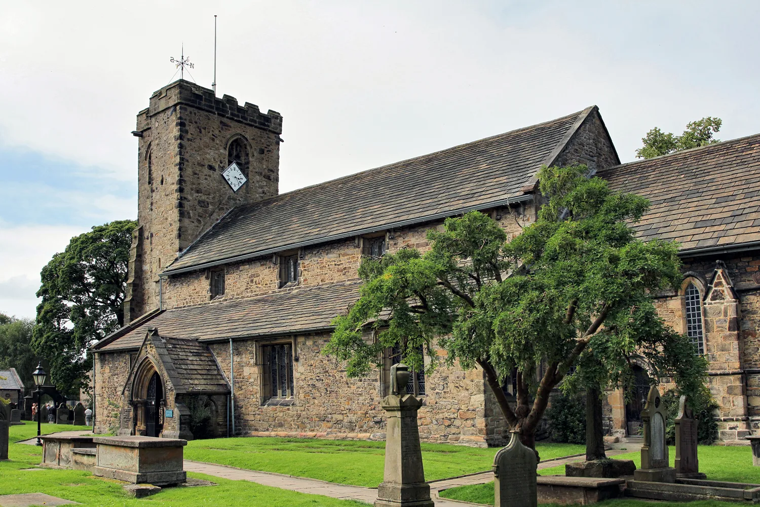 Photo showing: The ancient parish church of St. Mary and All Saints at Whalley in Lancashire