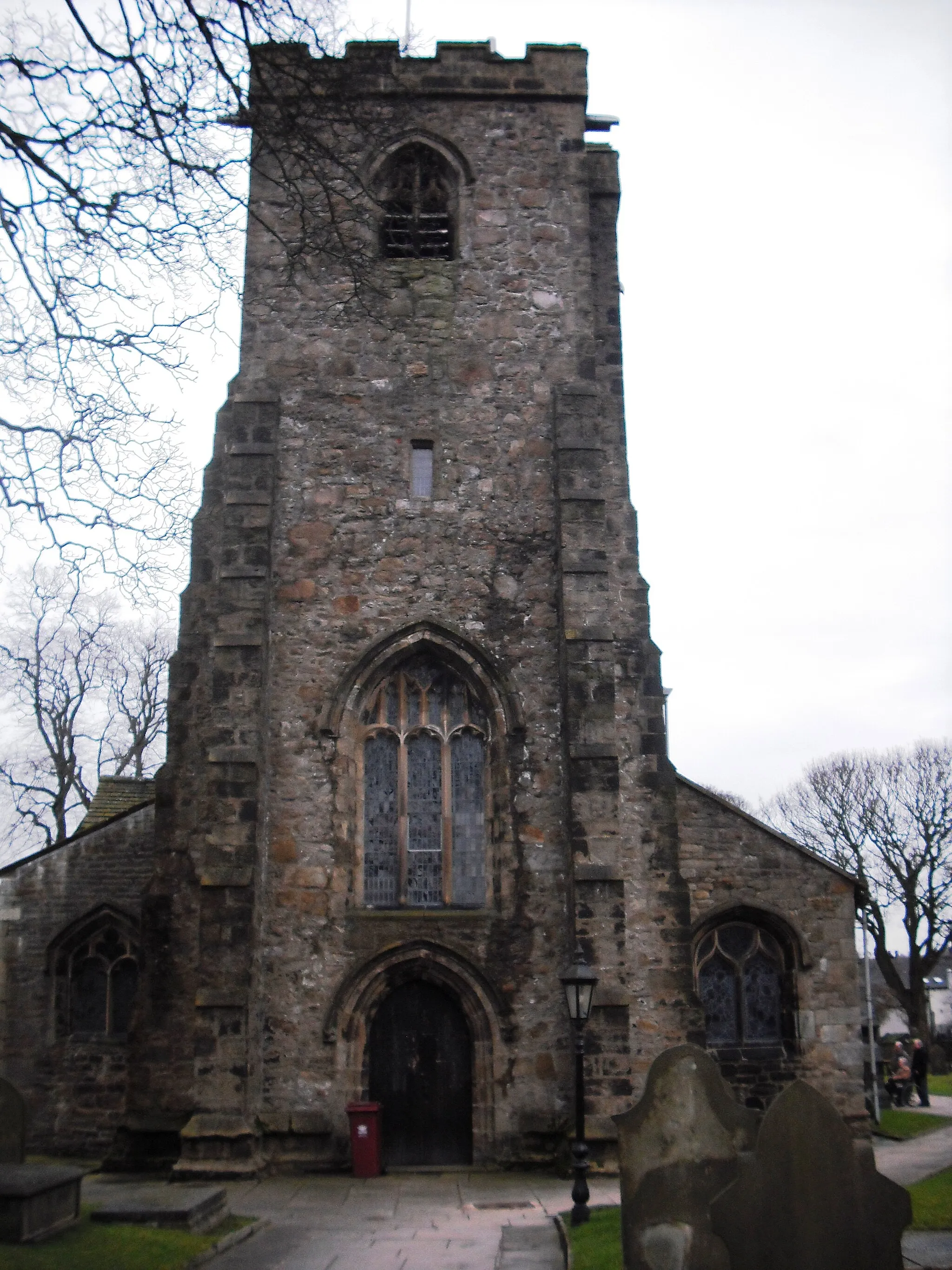 Photo showing: Tower of St Mary and All Saints parish church, Whalley