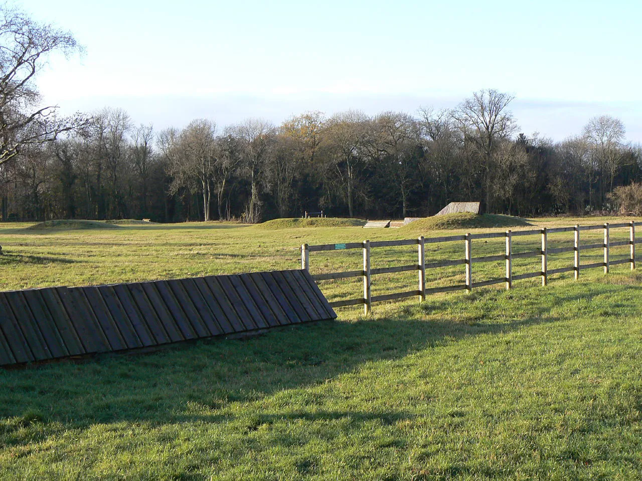 Photo showing: Equestrian exercise area