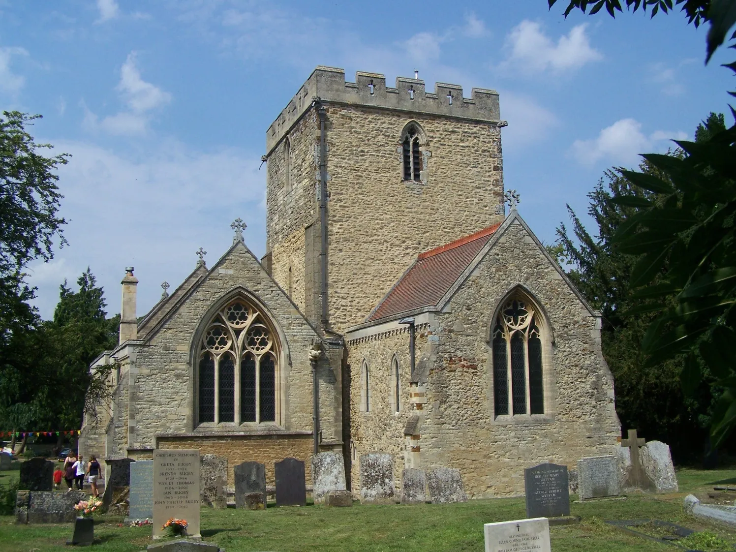 Photo showing: Church of England parish church of St Botolph, Barton Seagrave, Northamptonshire, seen from the southeast