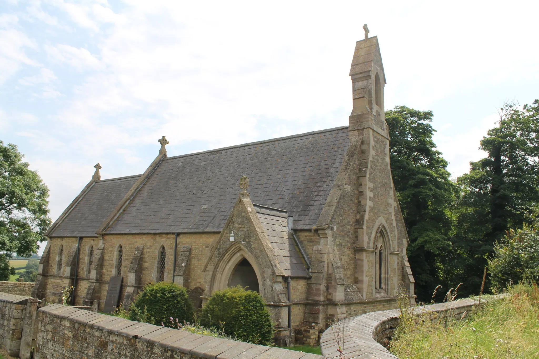 Photo showing: St Catherine's church. Wyville