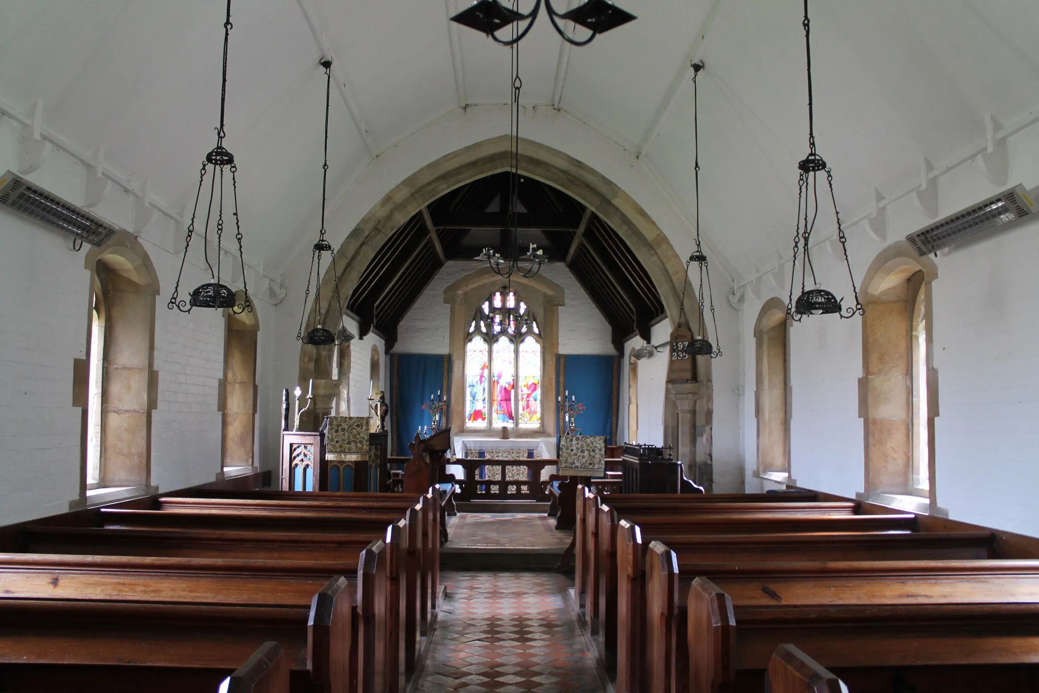 Photo showing: Interior, St Catherine's church, Wyville