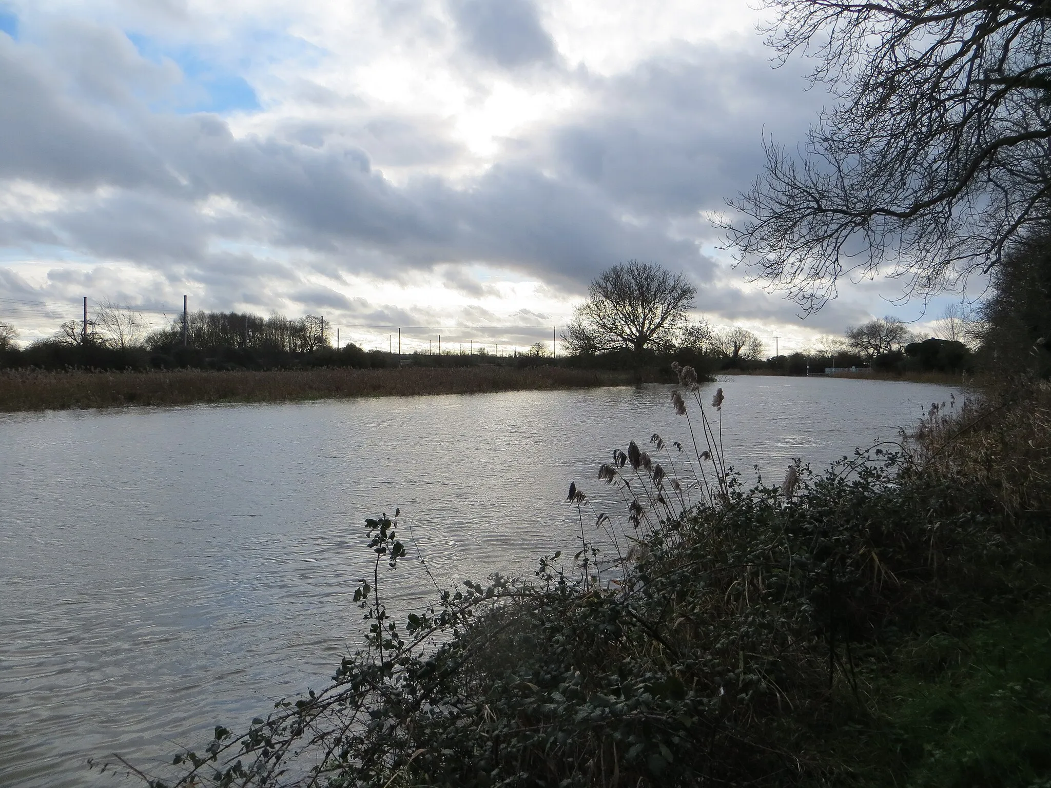 Photo showing: Darkening sky - Gt Ouse - Jan 2016