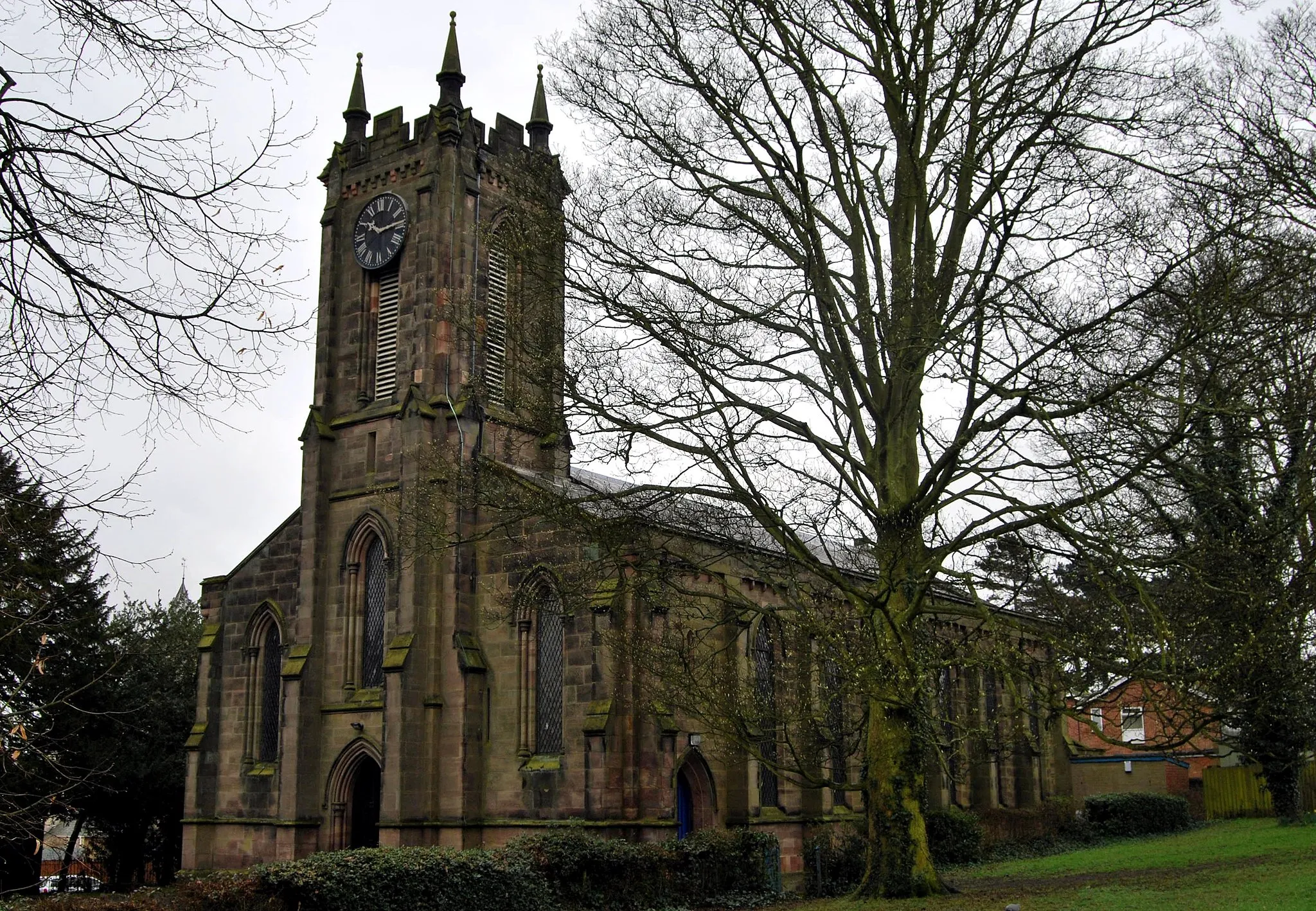Photo showing: Holy Trinity parish church, Ashby-de-la-Zouch, Leicestershire, seen from the northwest