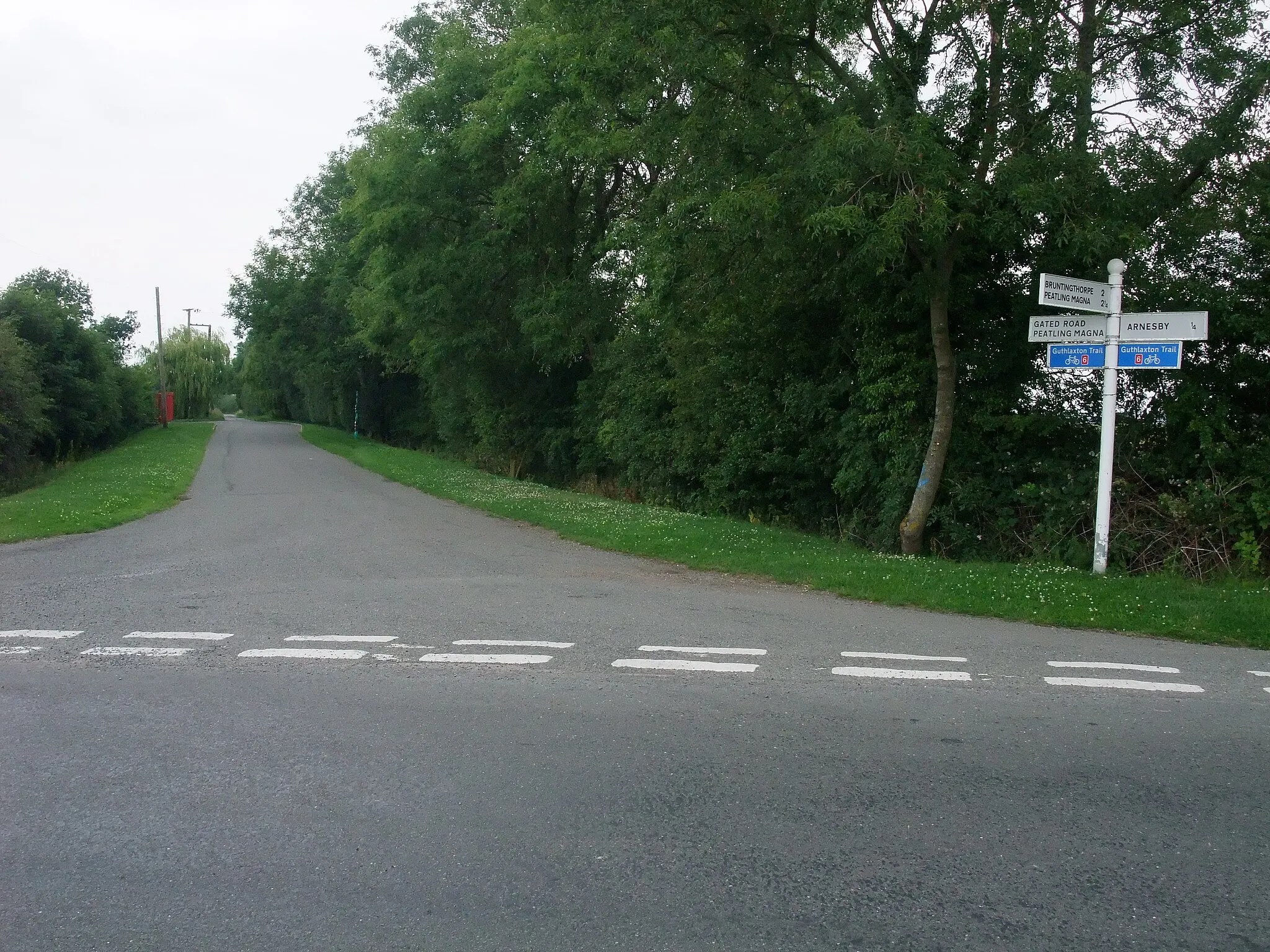 Photo showing: Arnesby Lane leading to Peatling Magna
